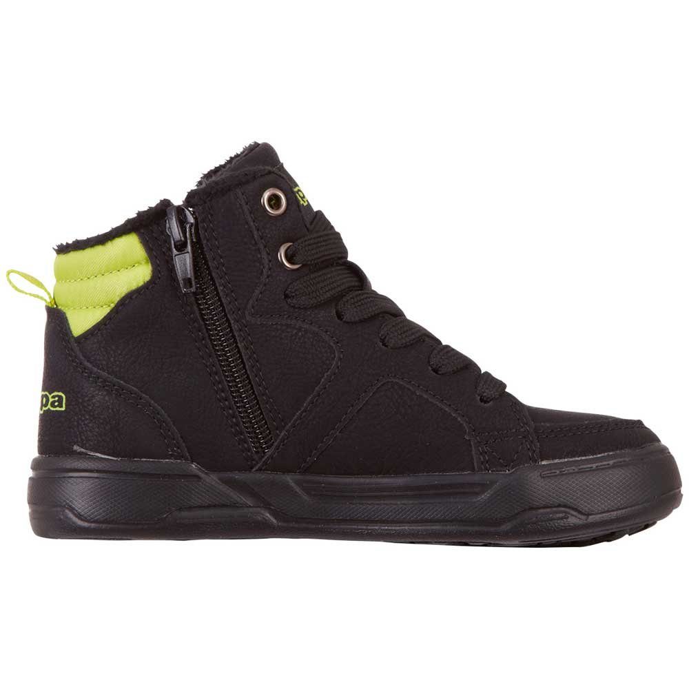 Kappa Sneaker Innenseite Reißverschluss mit praktischem black-lime an der