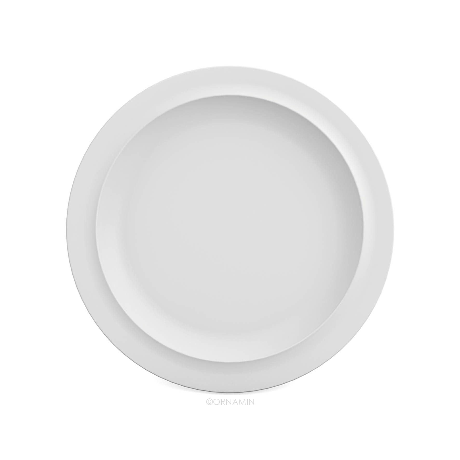 Ornamin Frühstücksteller Klassik - Kunststoffteller, Kunststoffgeschirr l BPA-frei l Melamin l Made in Germany