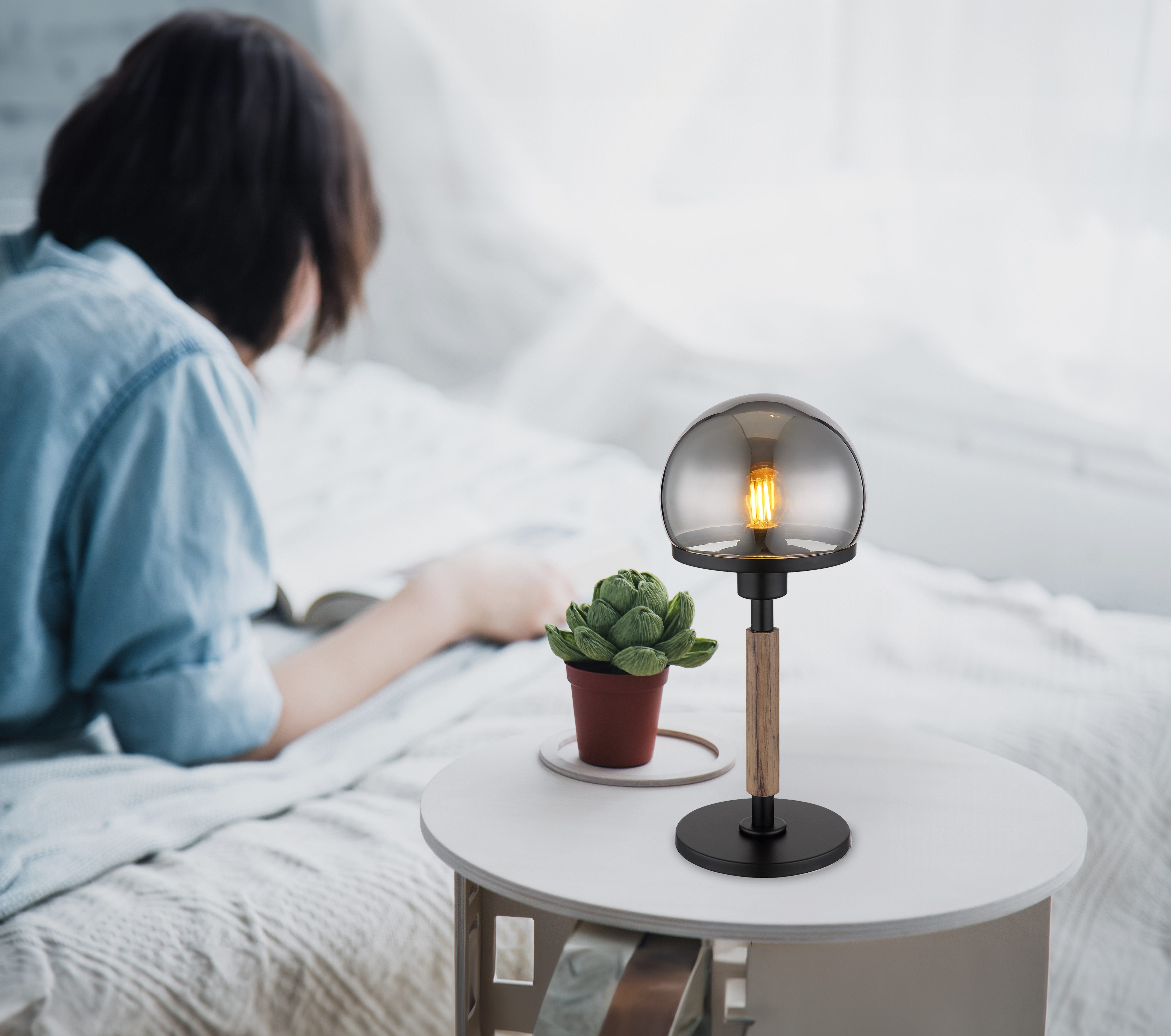 GLOBO LIGHTING Tischleuchte HAKU, ohne Leuchtmittel, günstig online kaufen