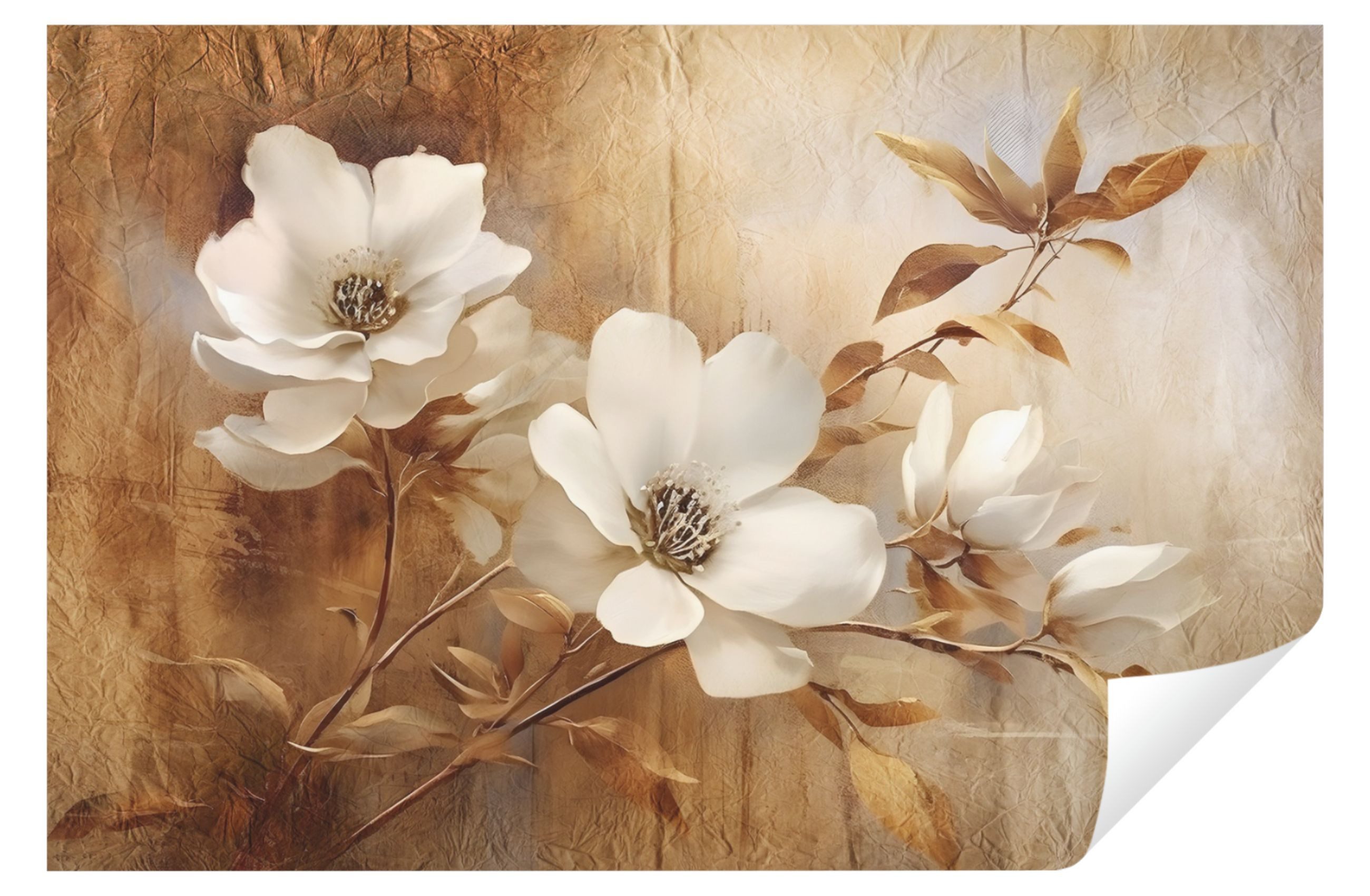 Wallarena Fototapete Blumen Vintage Vlies Tapete günstig online kaufen