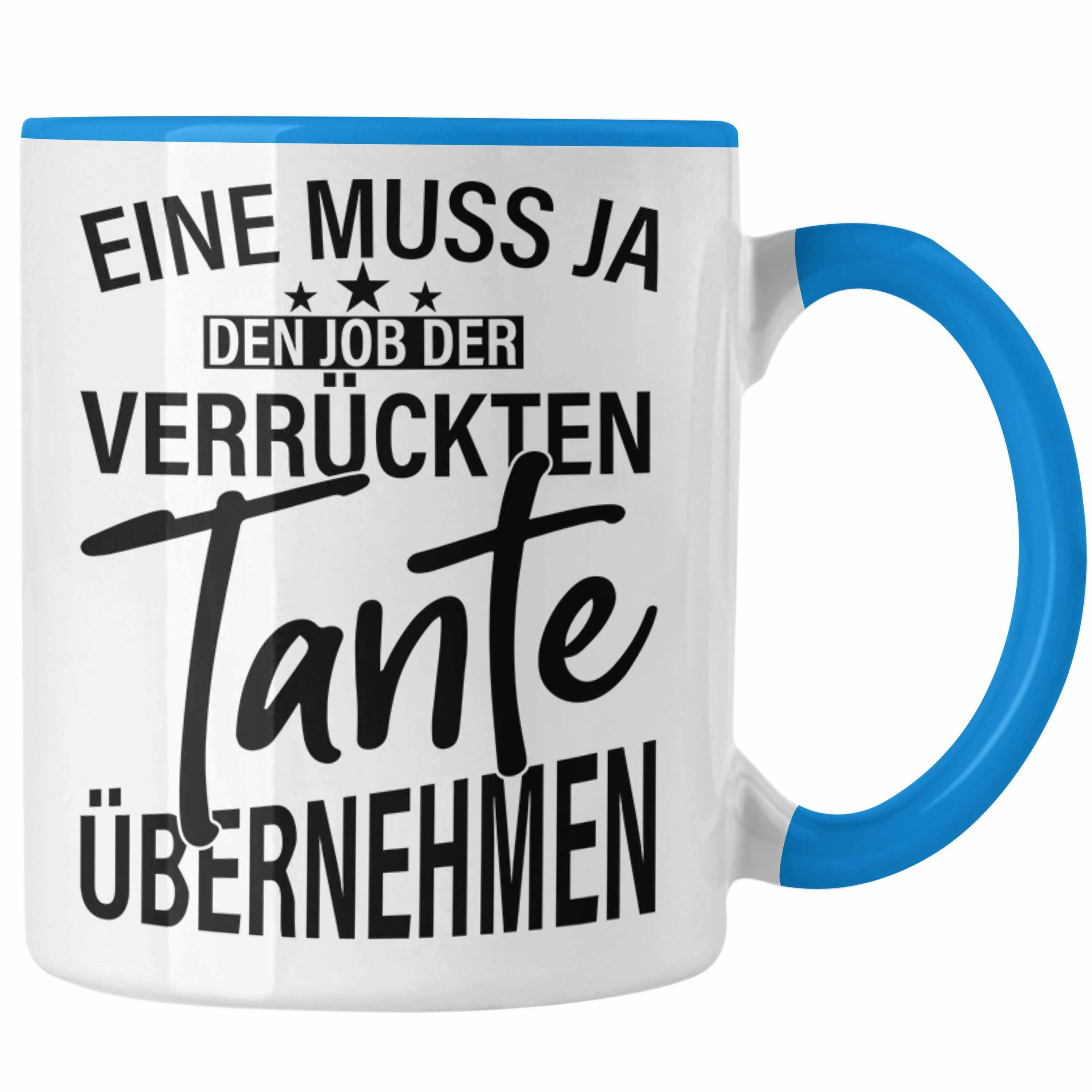 Blau Trendation Verrückte Geschenkidee Geschenk Tante Trendation Tante Geschenkidee Beste Lustig - Tasse Geburtstag Weihnachten Tasse