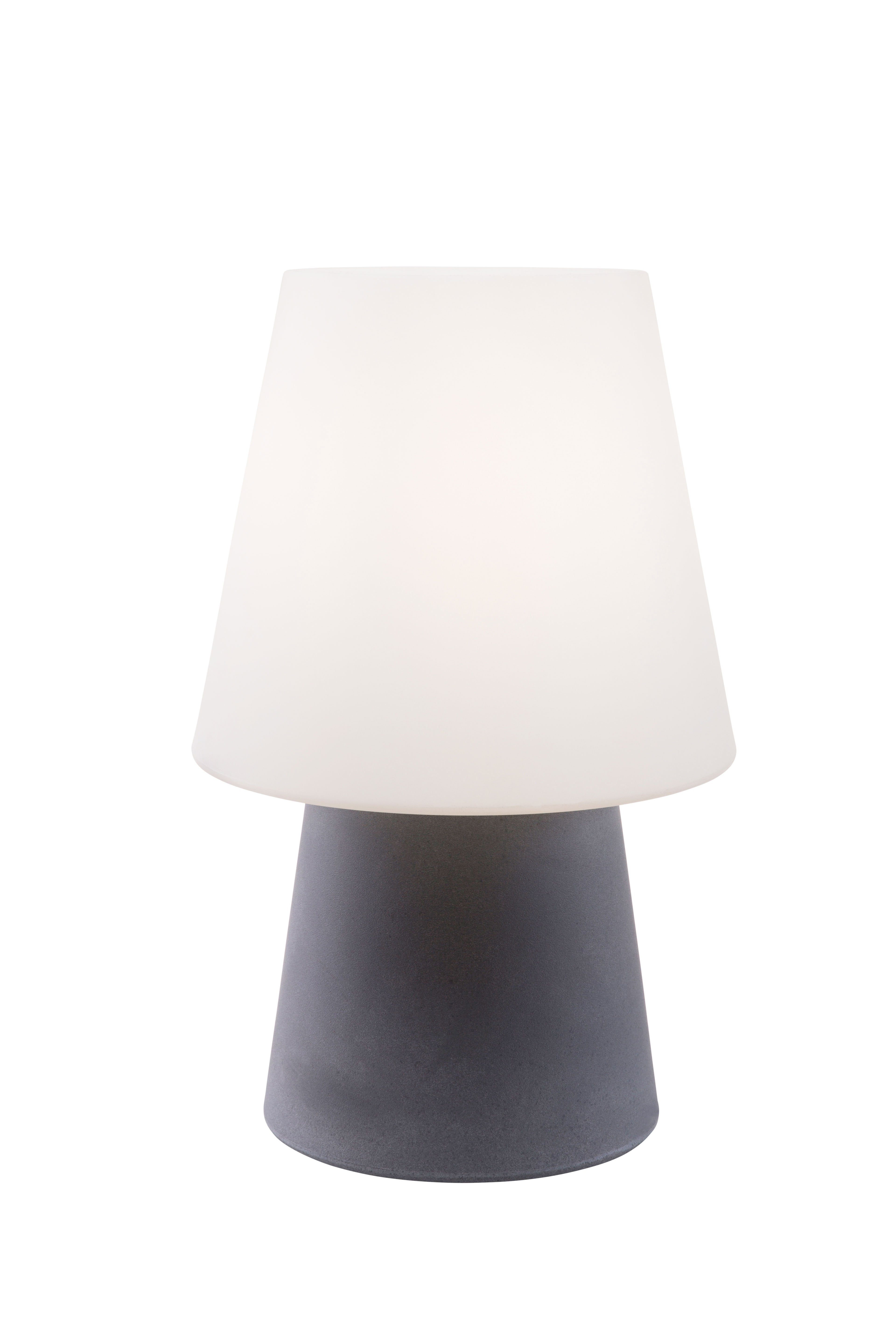 8 seasons design LED Stehlampe Shining No. 1, Dekolampe für außen (Garten, Terrasse, Balkon), LED wechselbar, E27-Fassung, warmweißes Licht, 60cm, Tischlampe - robust & langlebig