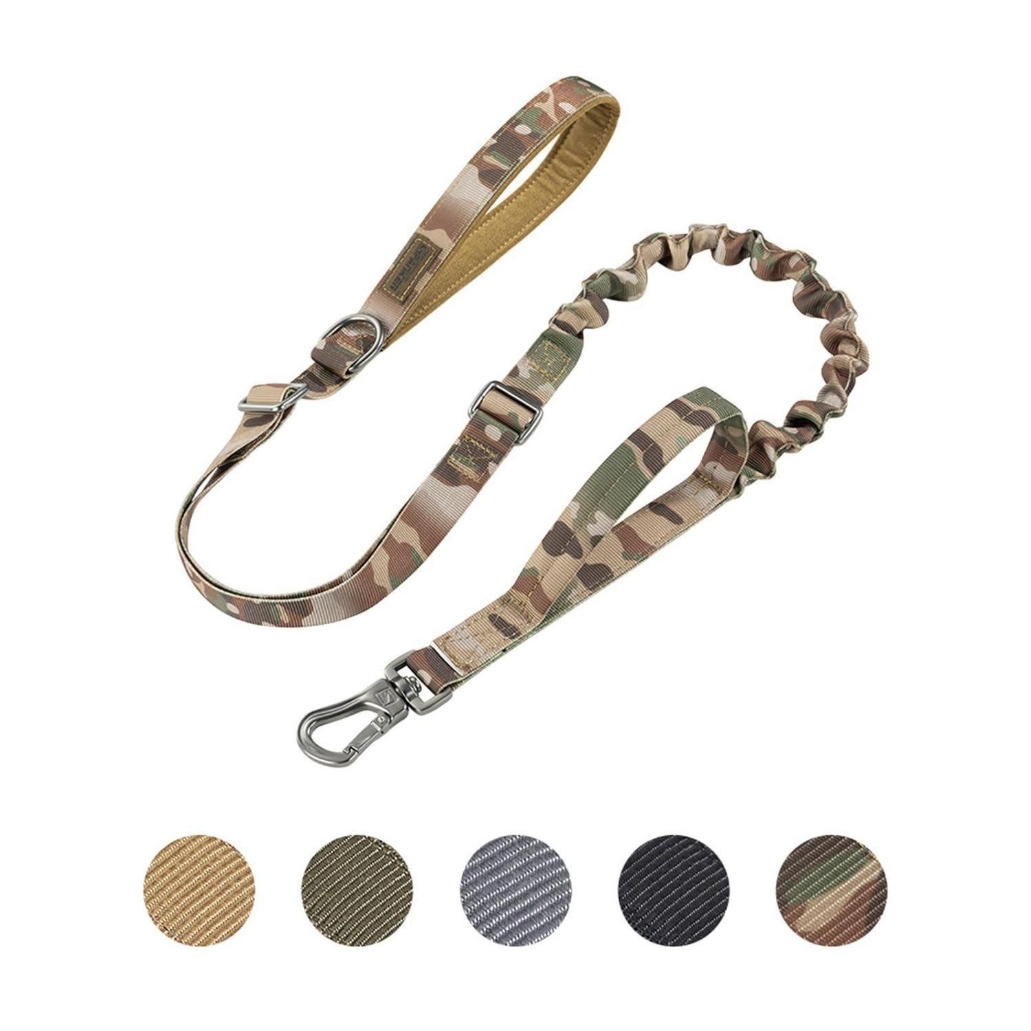 LuxusKollektion Hundeleine Hundeleine Bungee Militär Verstellbar, Textil (1-tlg)