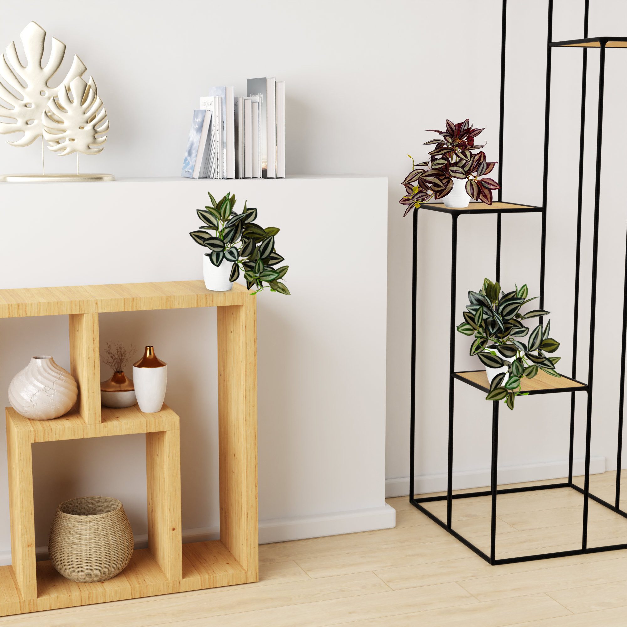 Kunstpflanze Künstliche hängepflanzen im Keramiktopf, Kunstpflanze hängend günstig online kaufen