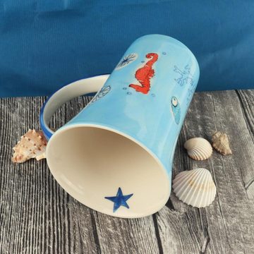 Mila Becher Mila Keramik-Becher Coffee-Pot Save the Ocean, Keramik