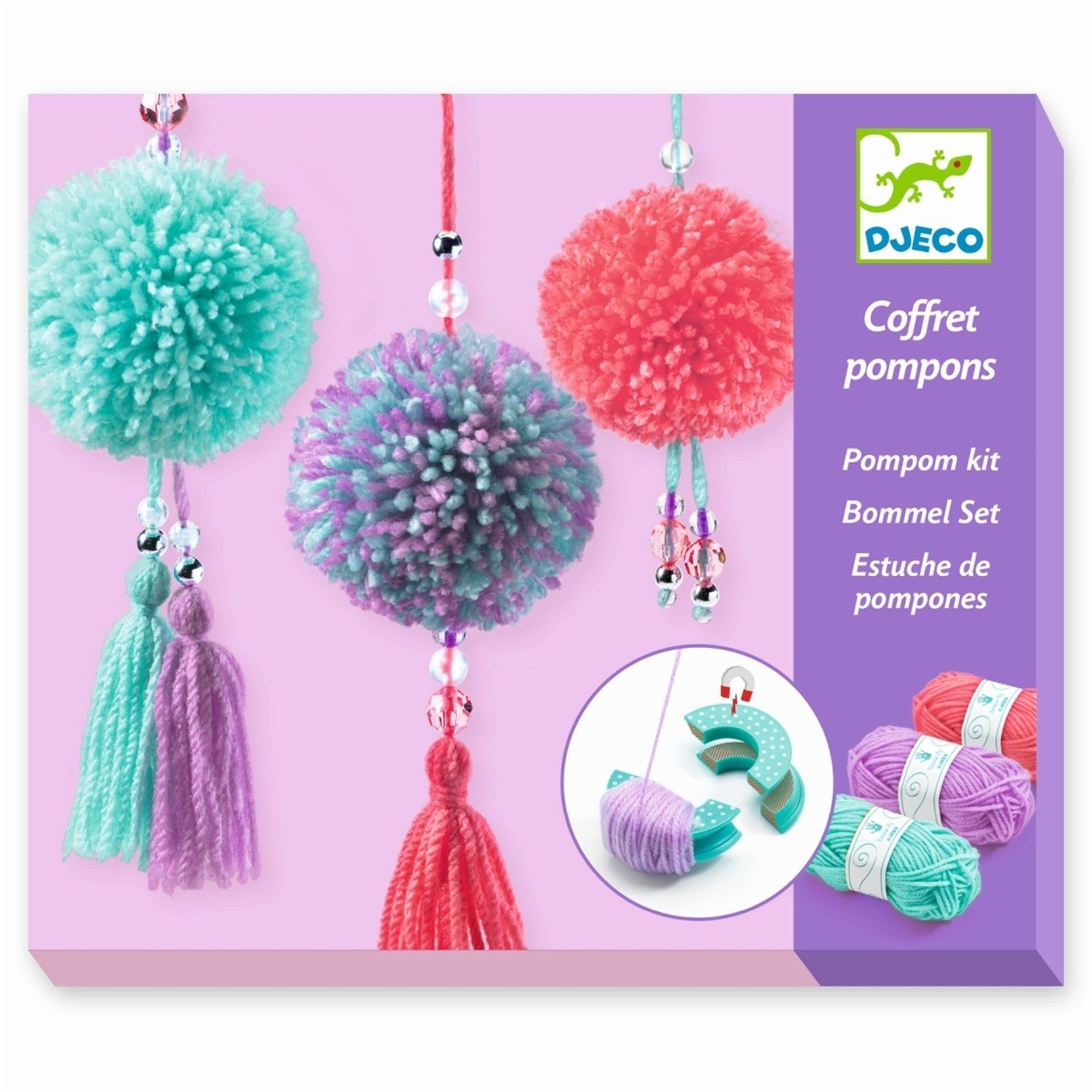 DJECO Kreativset DJ09835 Pompom Maker: Bommel - Anhänger