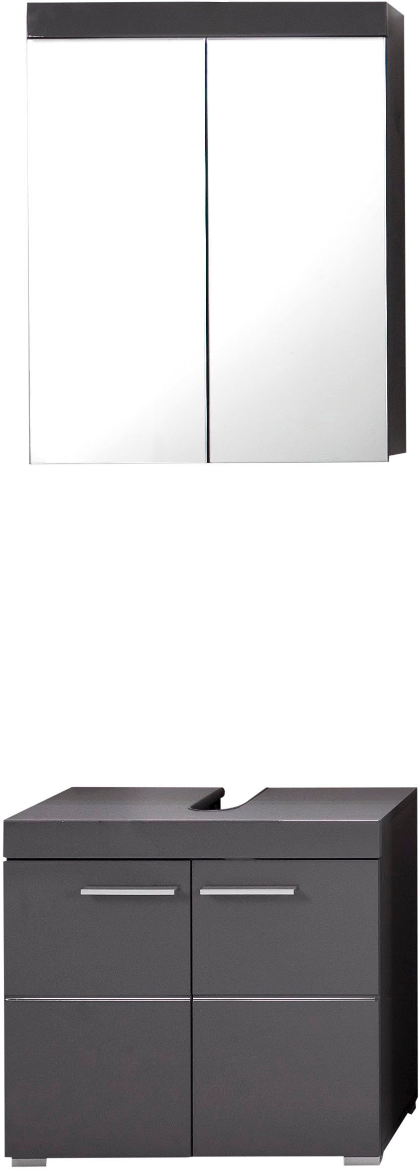 welltime Badmöbel-Set Avena, (2-St), Set bestehend aus: Spiegelschrank & Wa günstig online kaufen