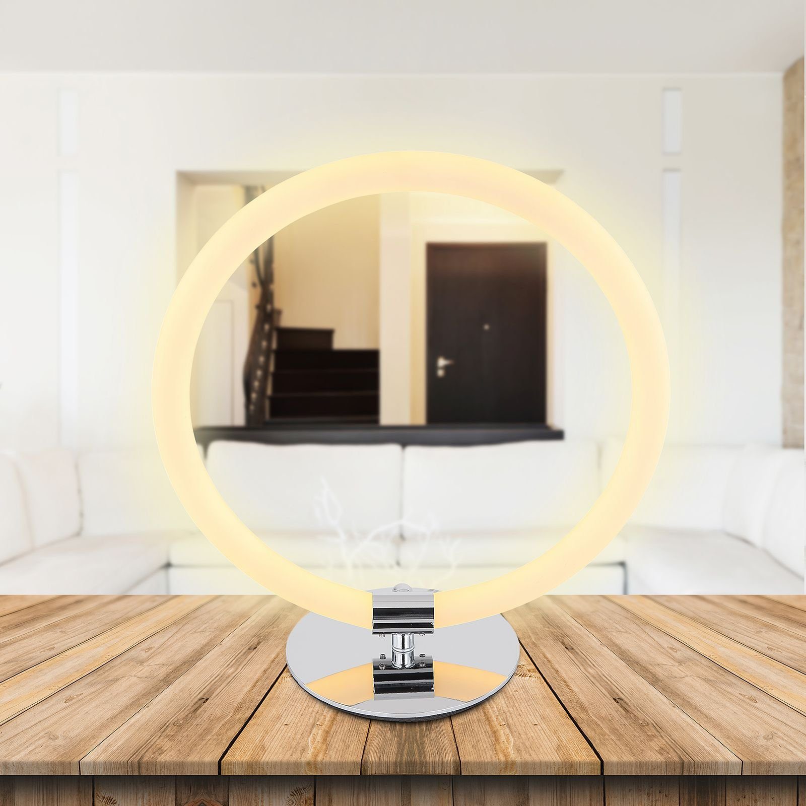 GLOBO LEUCHTEN Globo Tischleuchte Tischleuchte GLOBO LED Wohnzimmer Tischlampe mit Schalter