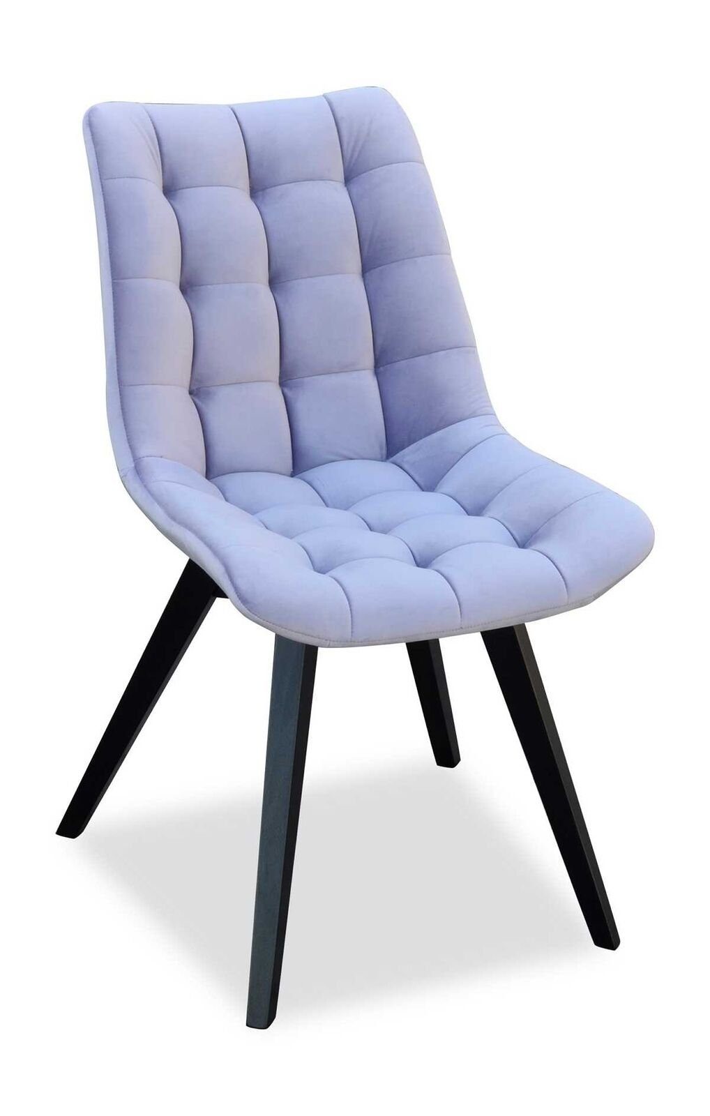 JVmoebel Stuhl Esszimmer Stühle Polster Textil Design Modern Grau Luxus Lehnstuhl (1 St)