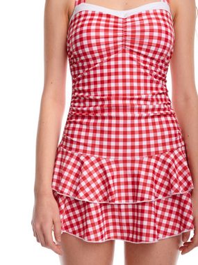 Pussy Deluxe Badeanzug Red Plaid