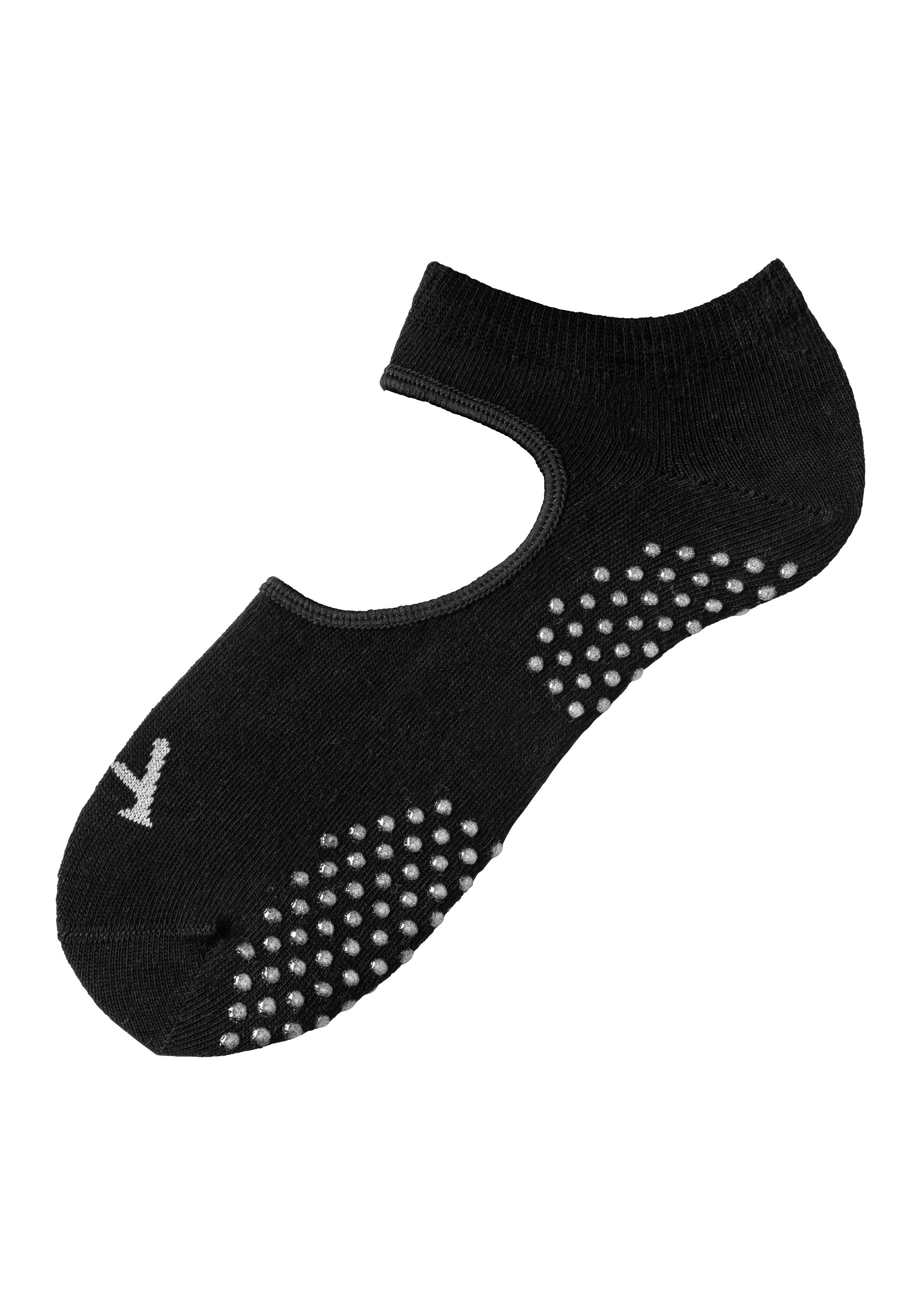 LASCANA ACTIVE ABS-Socken Damen Yoga, Rutschfeste Socken Sport Yoga, Tanz, Barfuß, Trampolin, (Packung, 3-Paar, Gr. 35-38 bis 39-42) mit Aussparung auf Fußrücke – Bild 5 von 5
