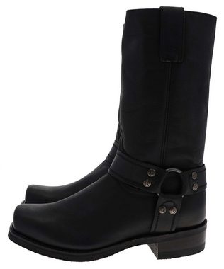 Sendra Boots BLUES 9809 Schwarz Winterstiefel Rahmengenäht Unisex Bikerstiefel, Thinsulate Insulation