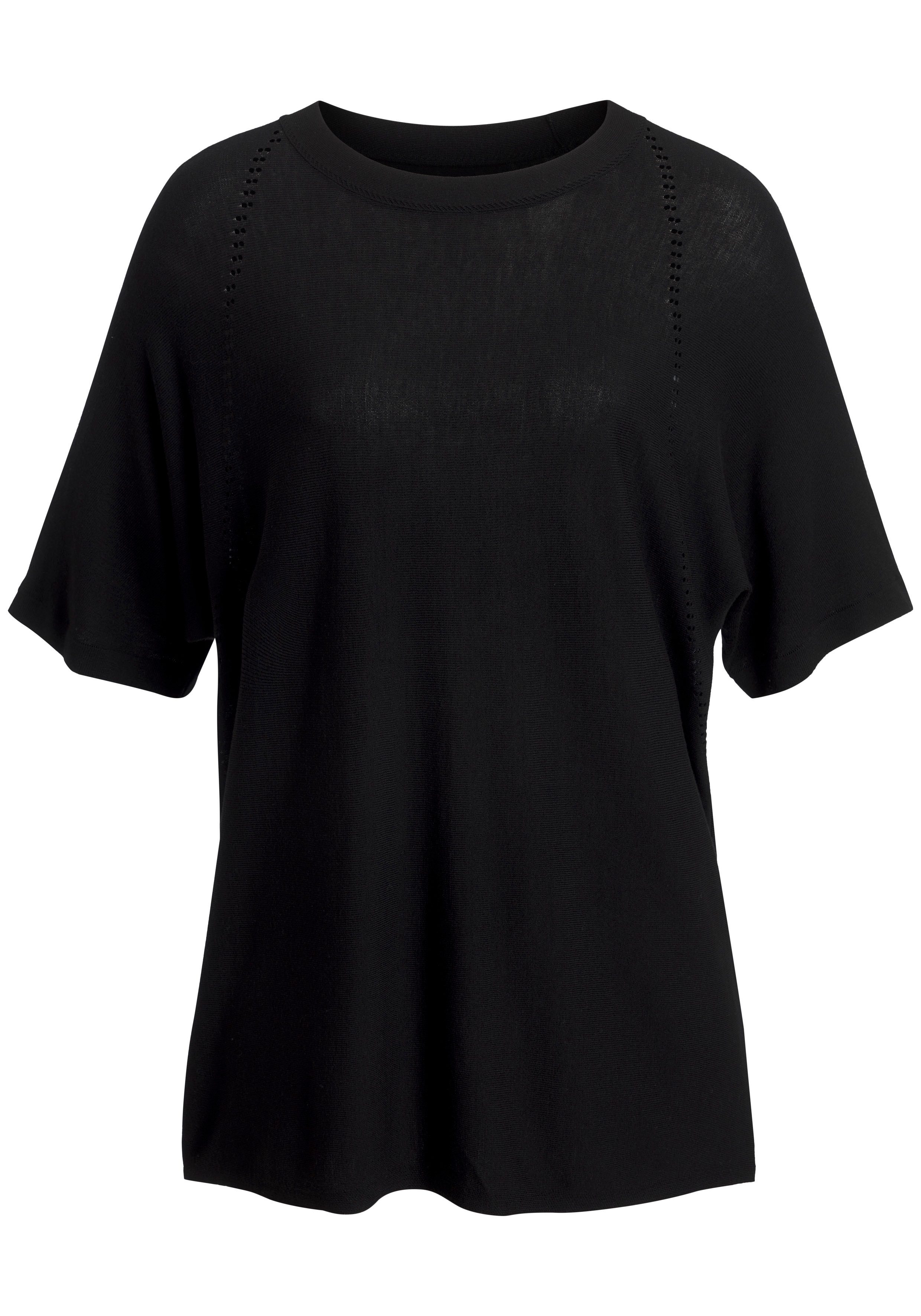 Vivance Kurzarmshirt mit sommerlichem Lochstrickmuster aus luftigem Viskose-Strick. € 34,99, (€ 34,99 pro 1 Stk).