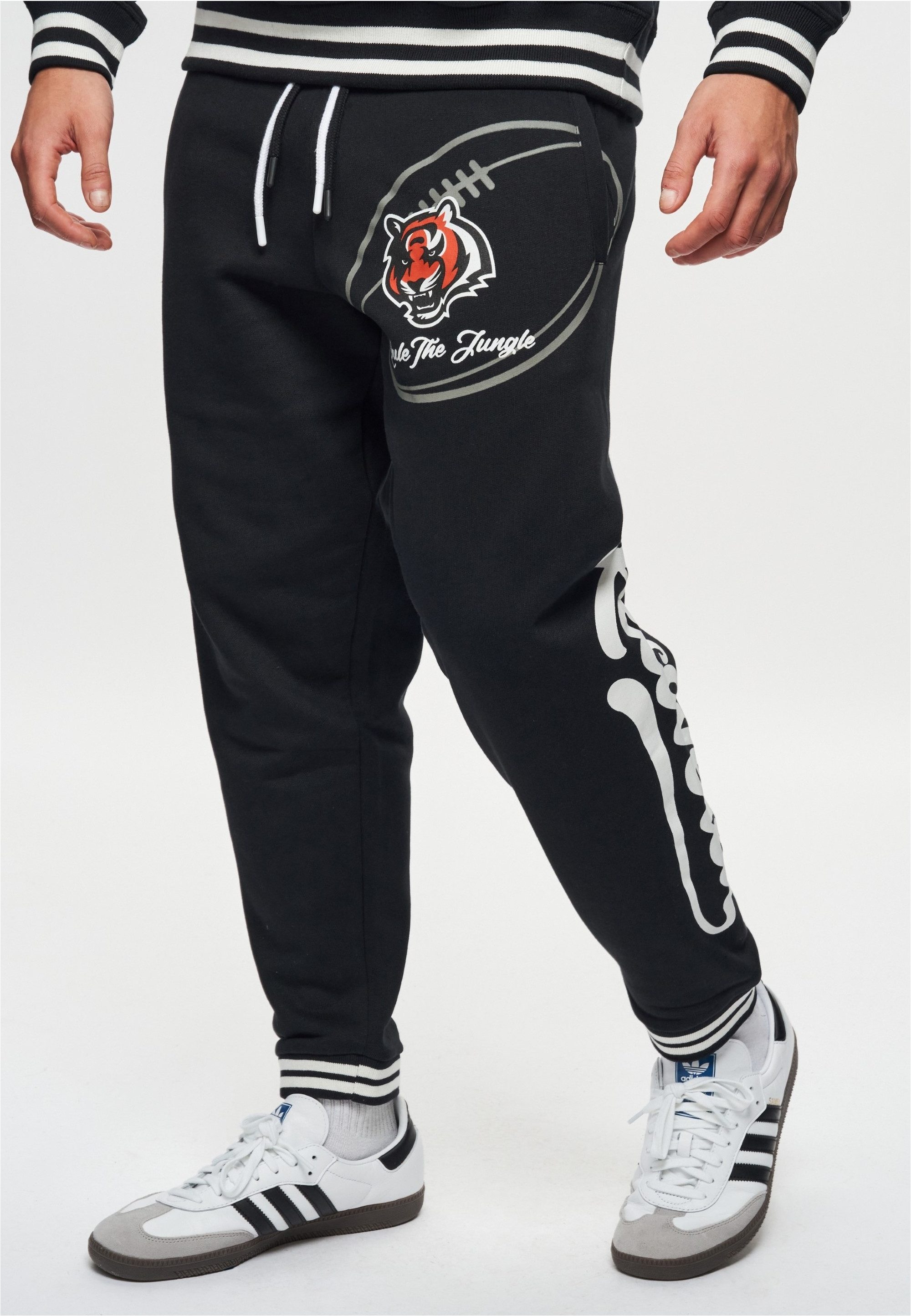 Recovered Sweathose NFL Bengals Rule The Jungle mit gestreiften Bünchen