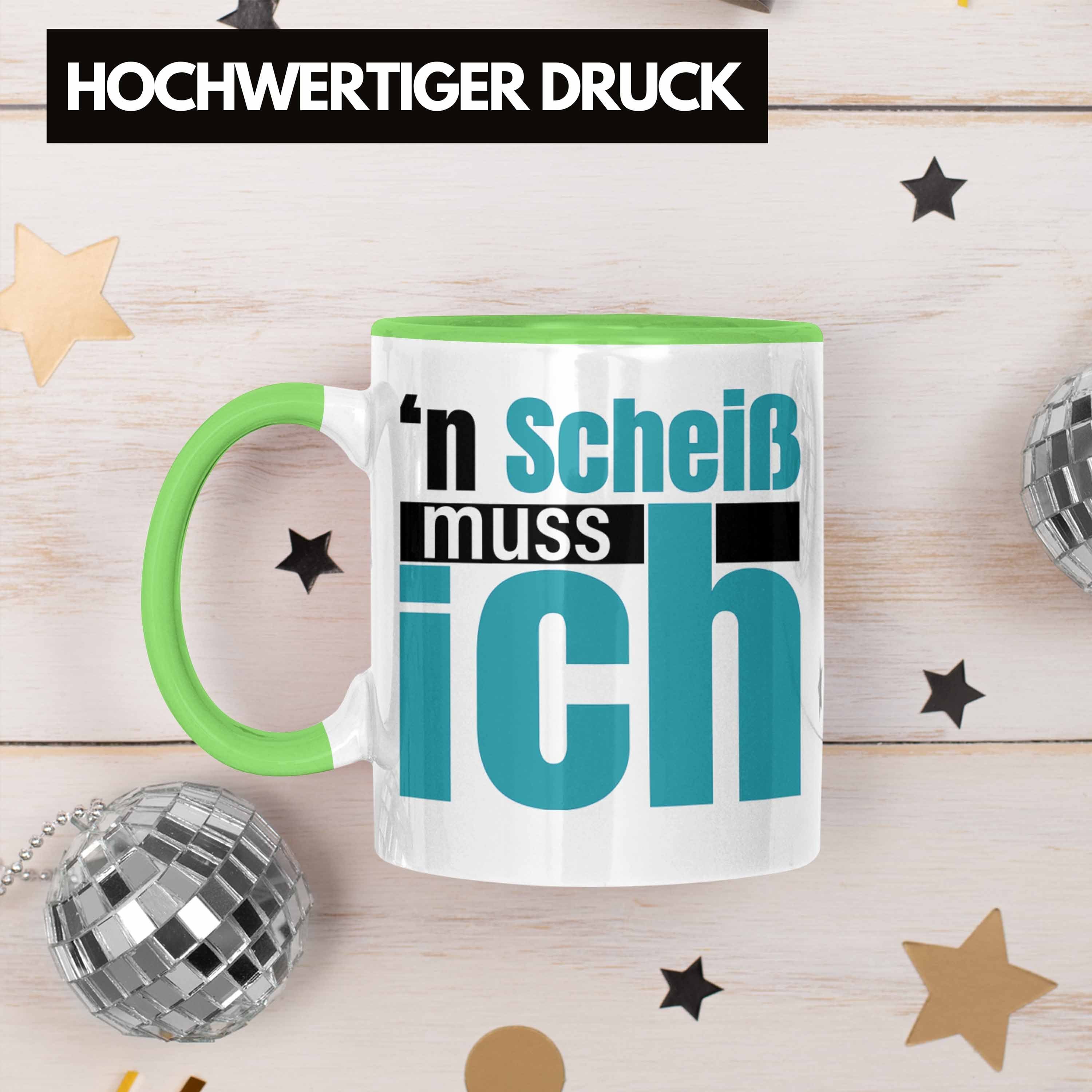 für Kollegin Arbeit Sch Tasse N Geschenk Trendation Beste Kollege Tasse Rebell - Grün Sprüche Muss Trendation Büro Ich