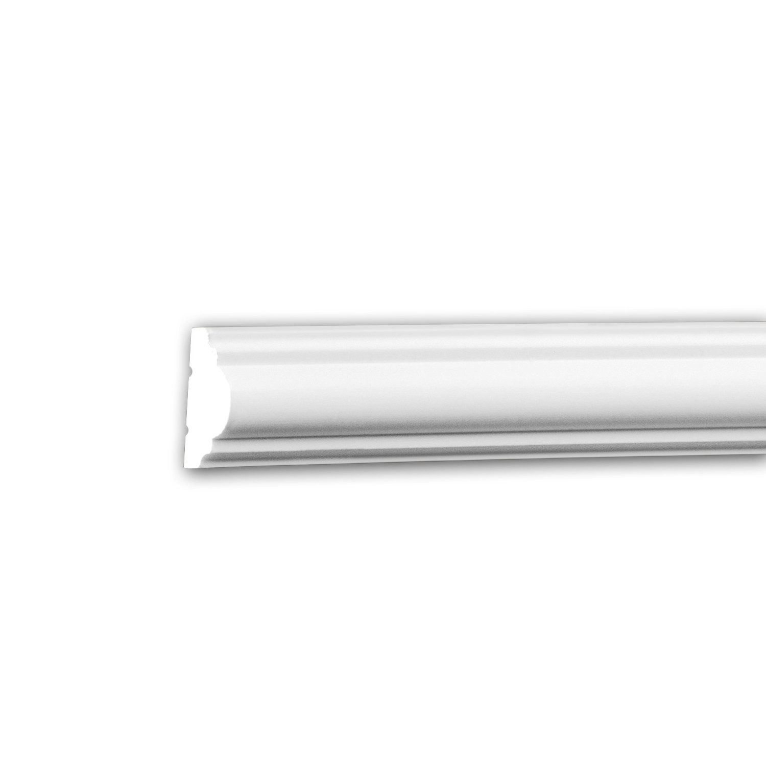 Profhome Zierleiste 651322 Wandleiste Stuckleiste Zierleiste Friesleiste stoßfest 2 m, kleben, Extrudiertes Polystyrol (XPS), 1-St., 1 x Stuckleiste, Wandleiste Stuckleiste Profilleiste 2 Meter