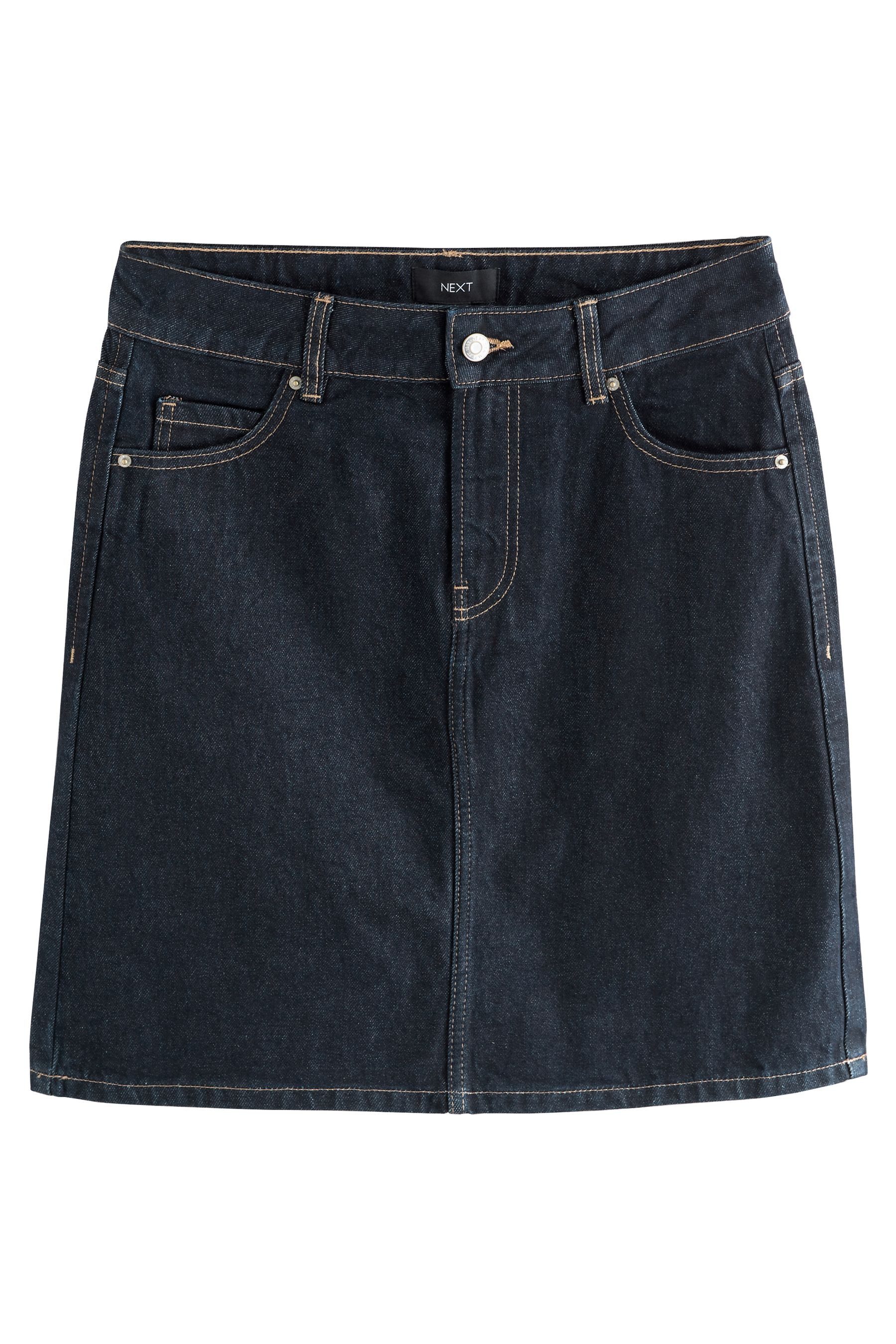 Next Jeansrock Knielanger Jeansrock aus 100 % Baumwolle (1-tlg) günstig online kaufen