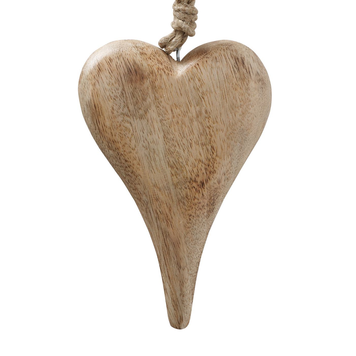 Hängedekoration Boltze Dekoanhänger Serafina Holzherz, 10cm Länge, 2007604
