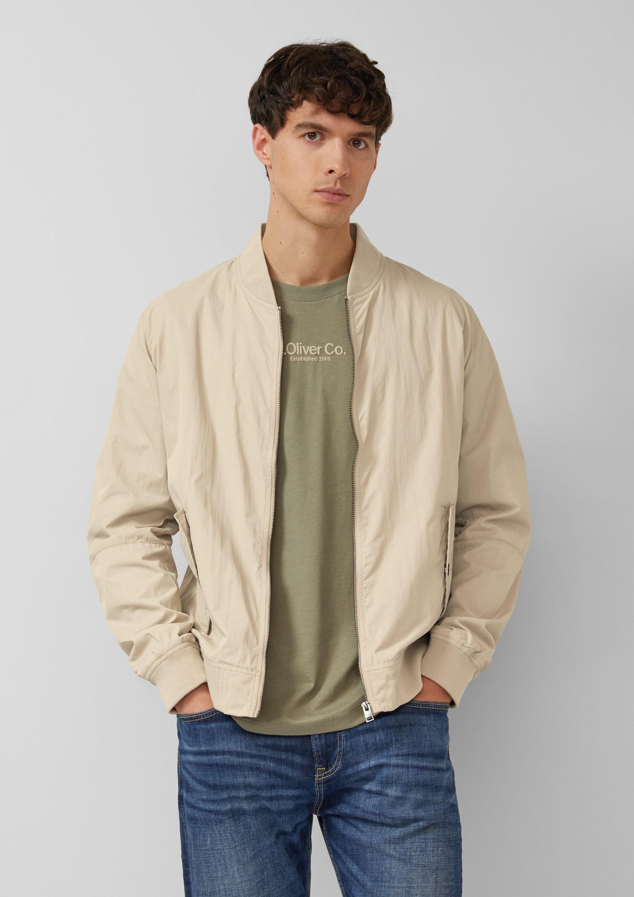 s.Oliver Funktionsjacke Outdoor-Jacke Leichter Blouson aus Nylon mit Pattentaschen