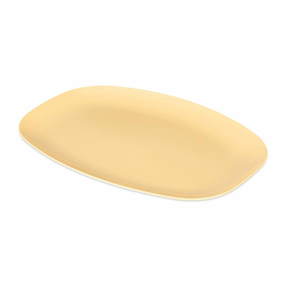 KOZIOL Tablett Nora Tray, Sweet Yellow, 30 x 22 cm, Thermoplastischer Kunststoff