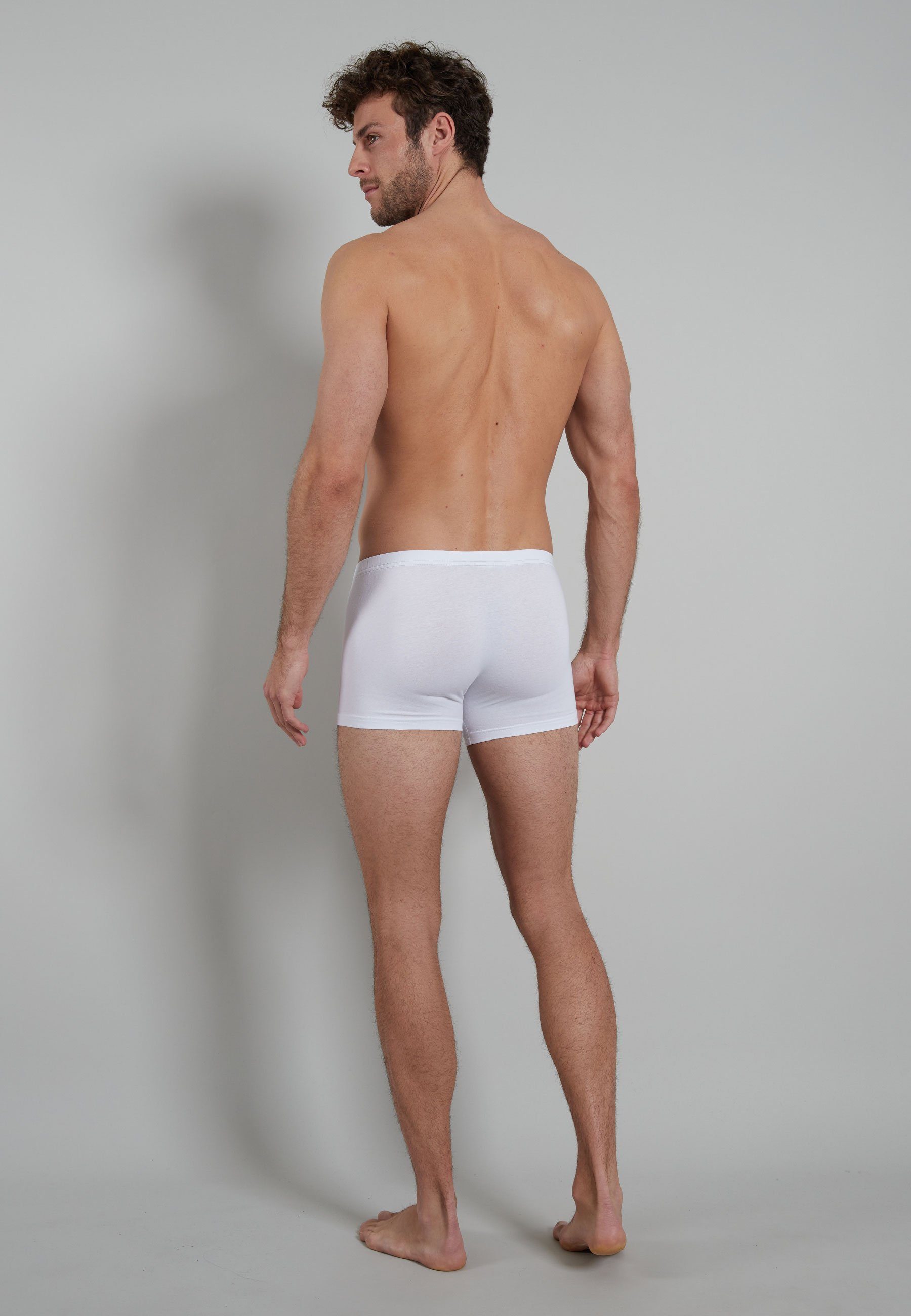 GÖTZBURG Boxershorts GÖTZBURG Herren Pants weiß uni 3er Pack (3-St) – Bild 3 von 4