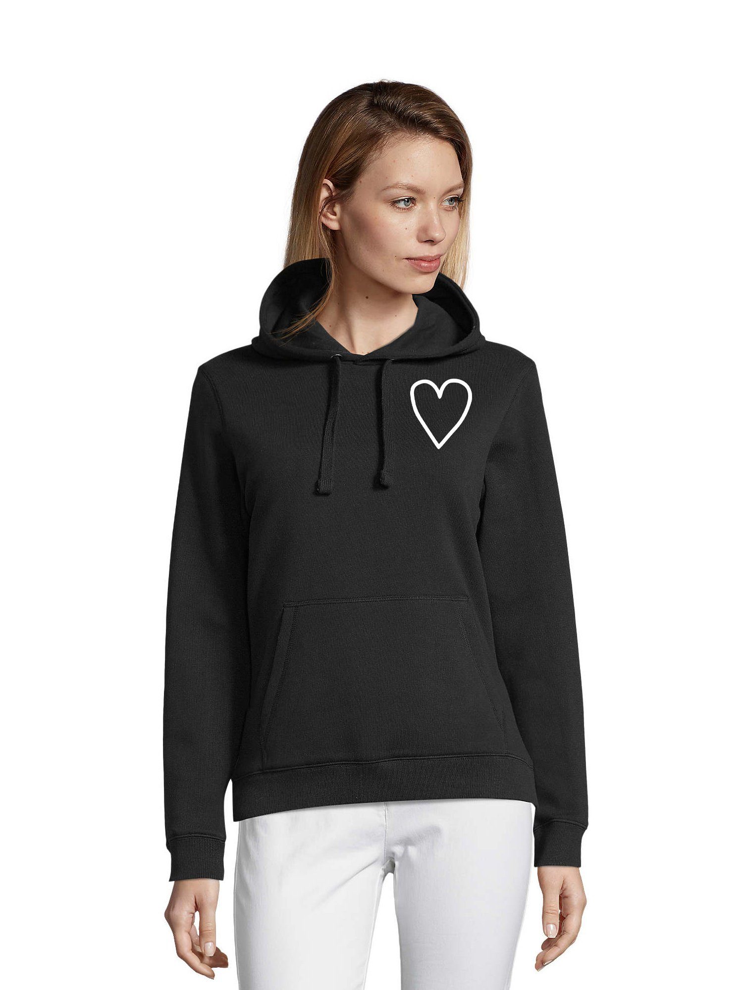 Hoodie Damen Unisex Herzensmensch Lieblingsmensch Bff Friends Pullover