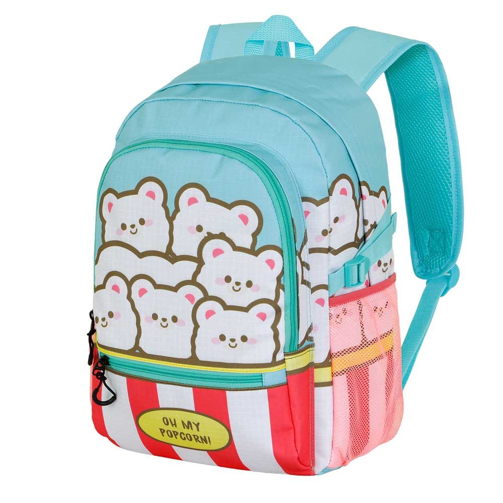 Oh My Pop! Freizeitrucksack Popcorn Rucksack Tagesrucksack Urban Laptoprucksack Schulrucksack, mit Laptopfach