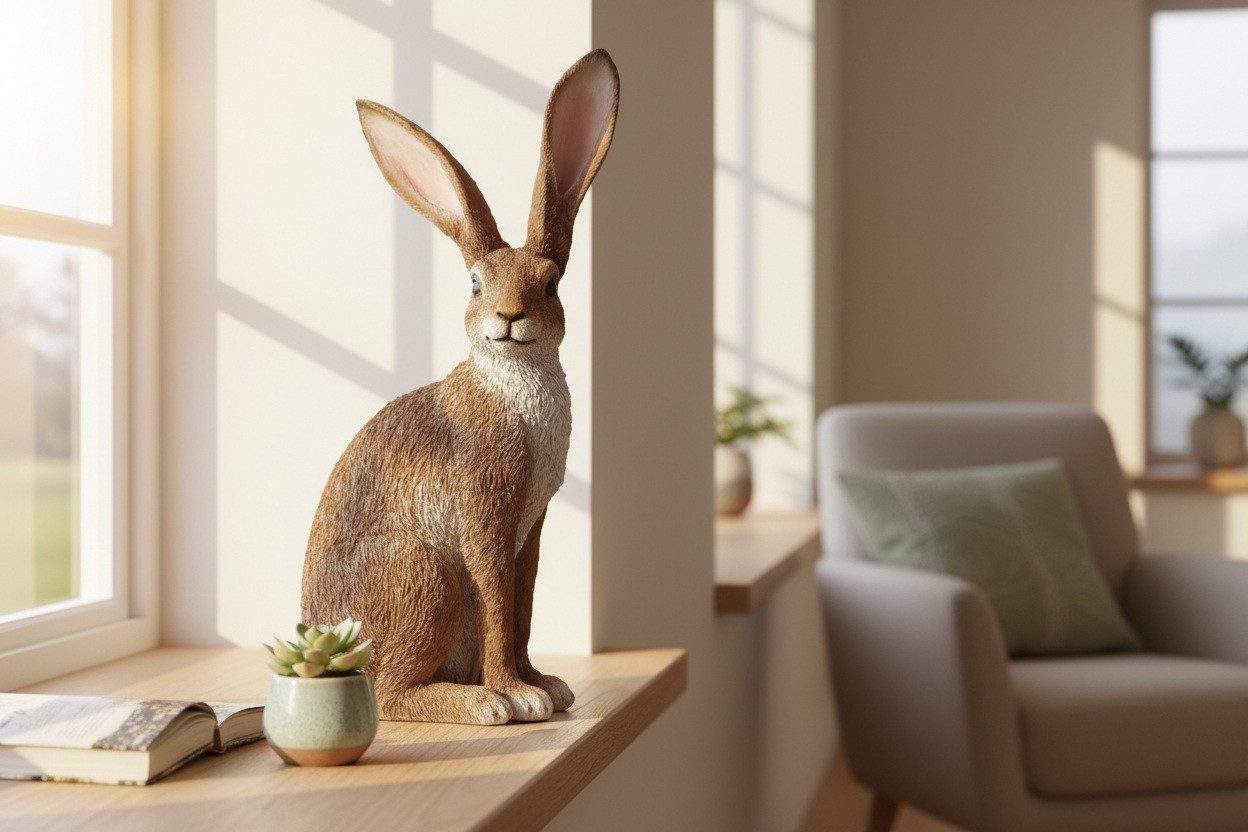 formano Dekofigur Hase sitzend 25x53cm klassisches Design XXL (1 St)