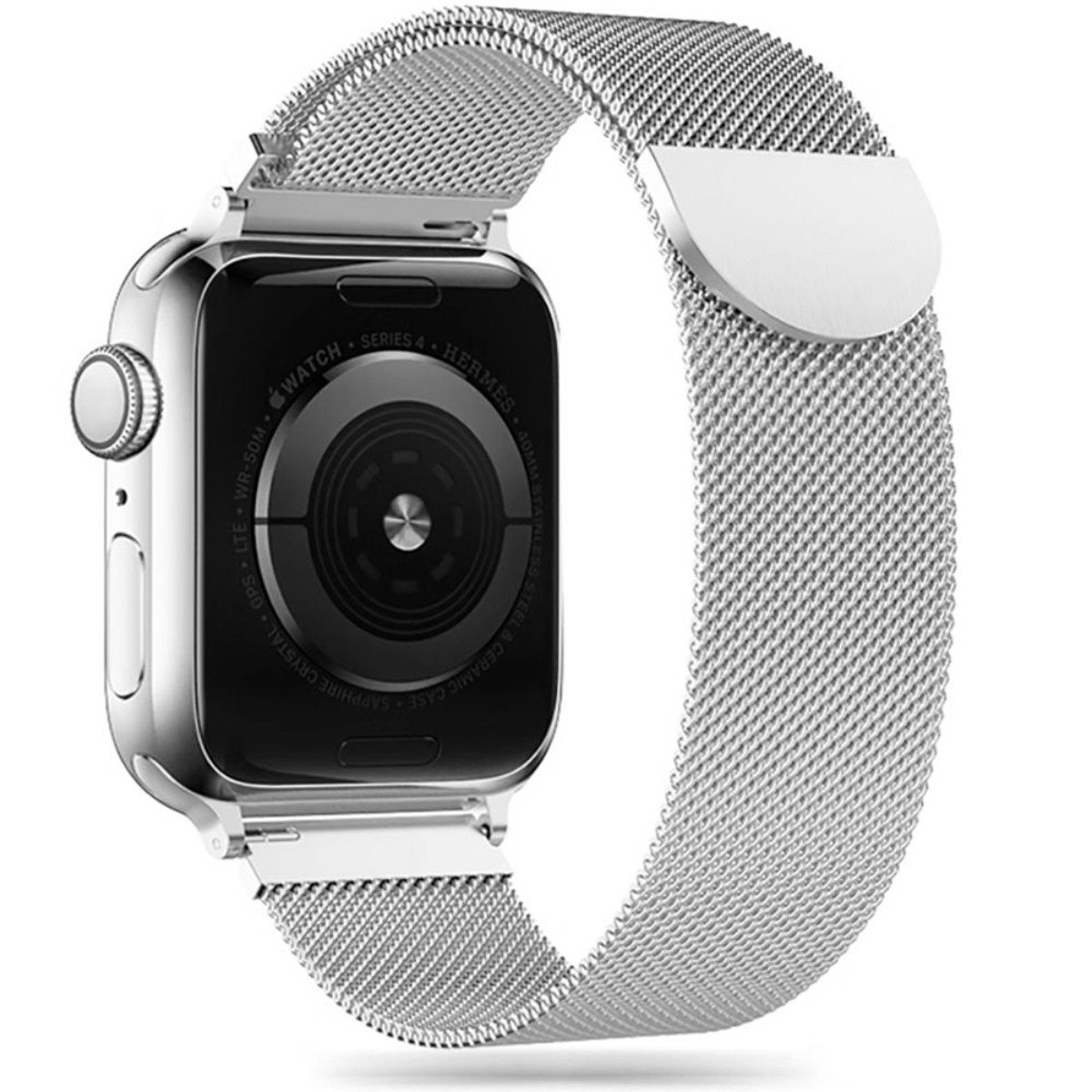 TECH PROTECT Smartwatch-Armband für Apple Watch (42/44/45/49 mm), Elegantes Edelstahl-Milanese Armband