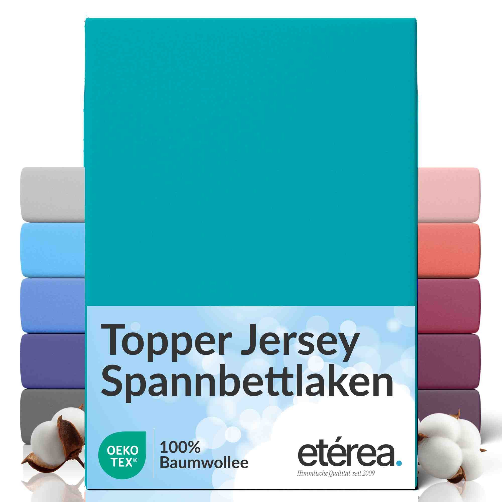 etérea Himmlische Qualität Spannbettlaken etérea Comfort Jersey Topper Spannbettlaken, Jersey, Gummizug: rundum, (1 Stück)