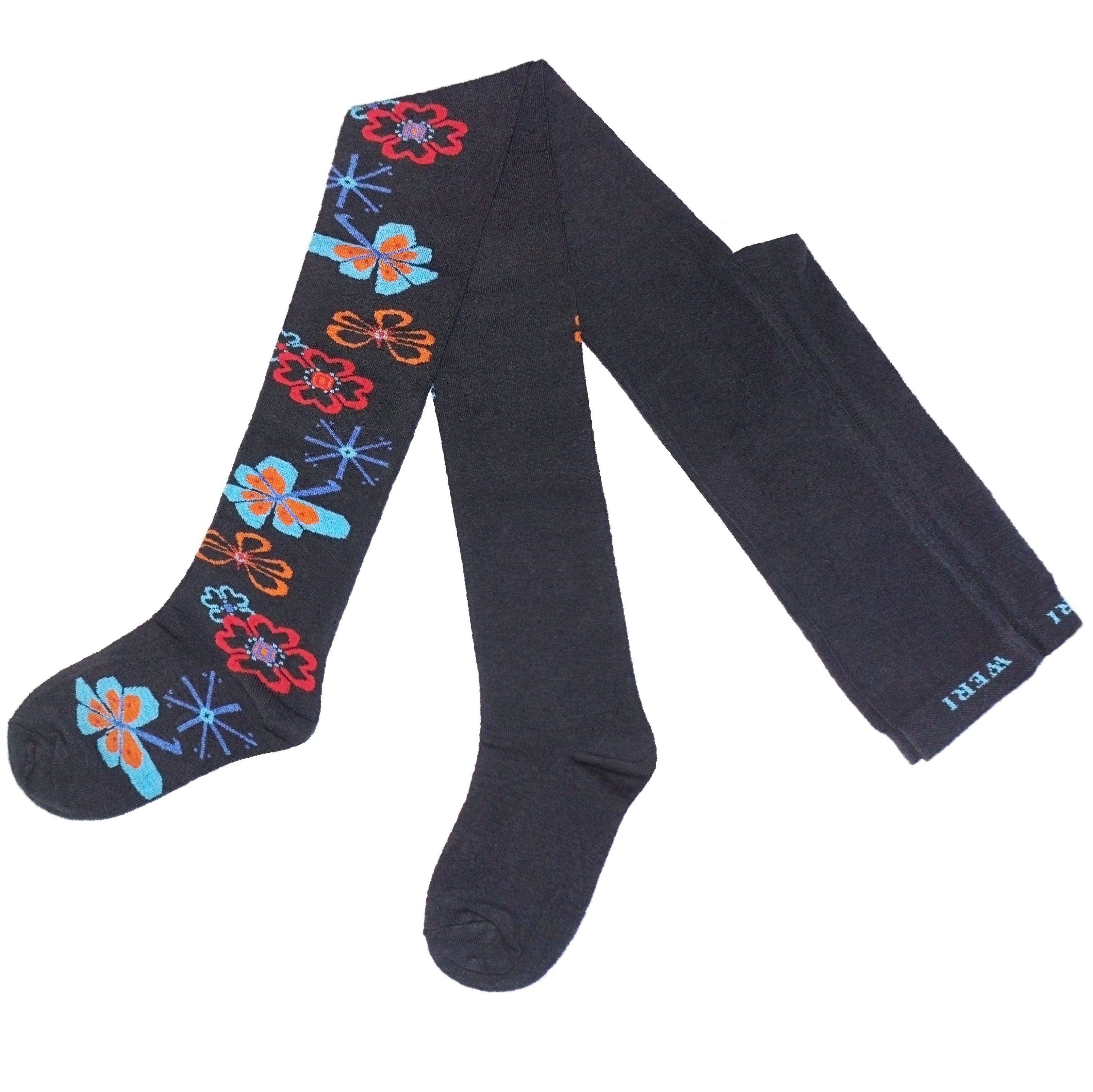 WERI SPEZIALS Strumpfhersteller GmbH Strickstrumpfhose Damenstrumpfhosen >>Schmetterlinge<< weiche Baumwolle