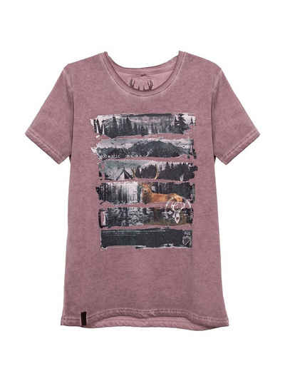 MarJo Trachtenshirt T-Shirt LUKE lavendel