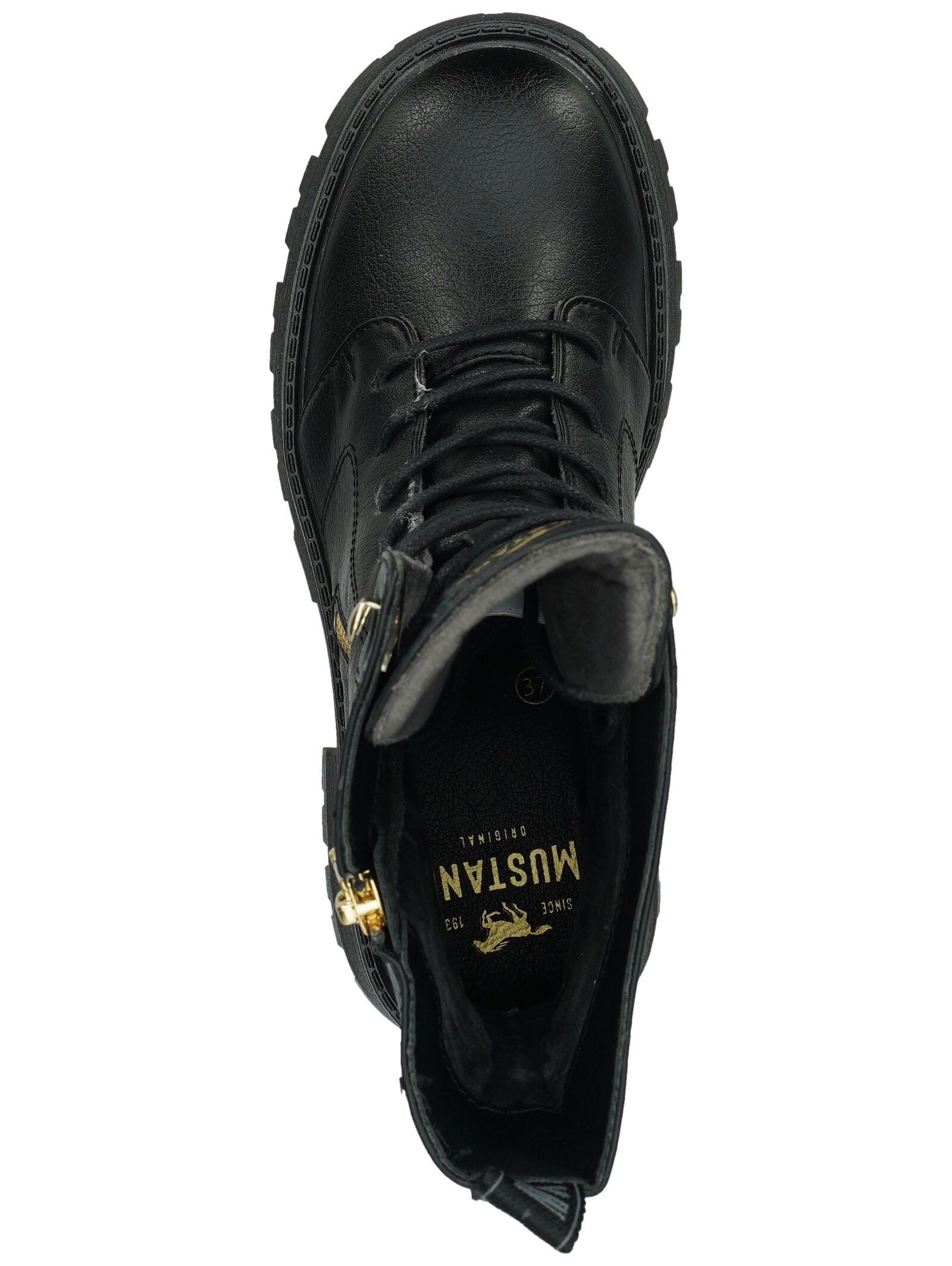 Mustang Shoes Mustang Shoes Stiefelette Lederimitat Schnürstiefelette