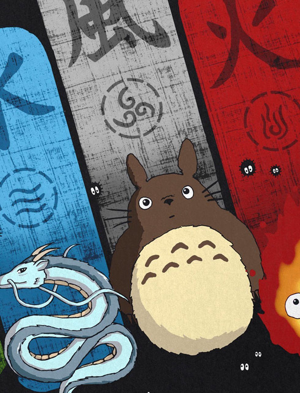 style3 T-Shirt Ghibli Family totoro mononoke schloss chihiro film ghibli günstig online kaufen