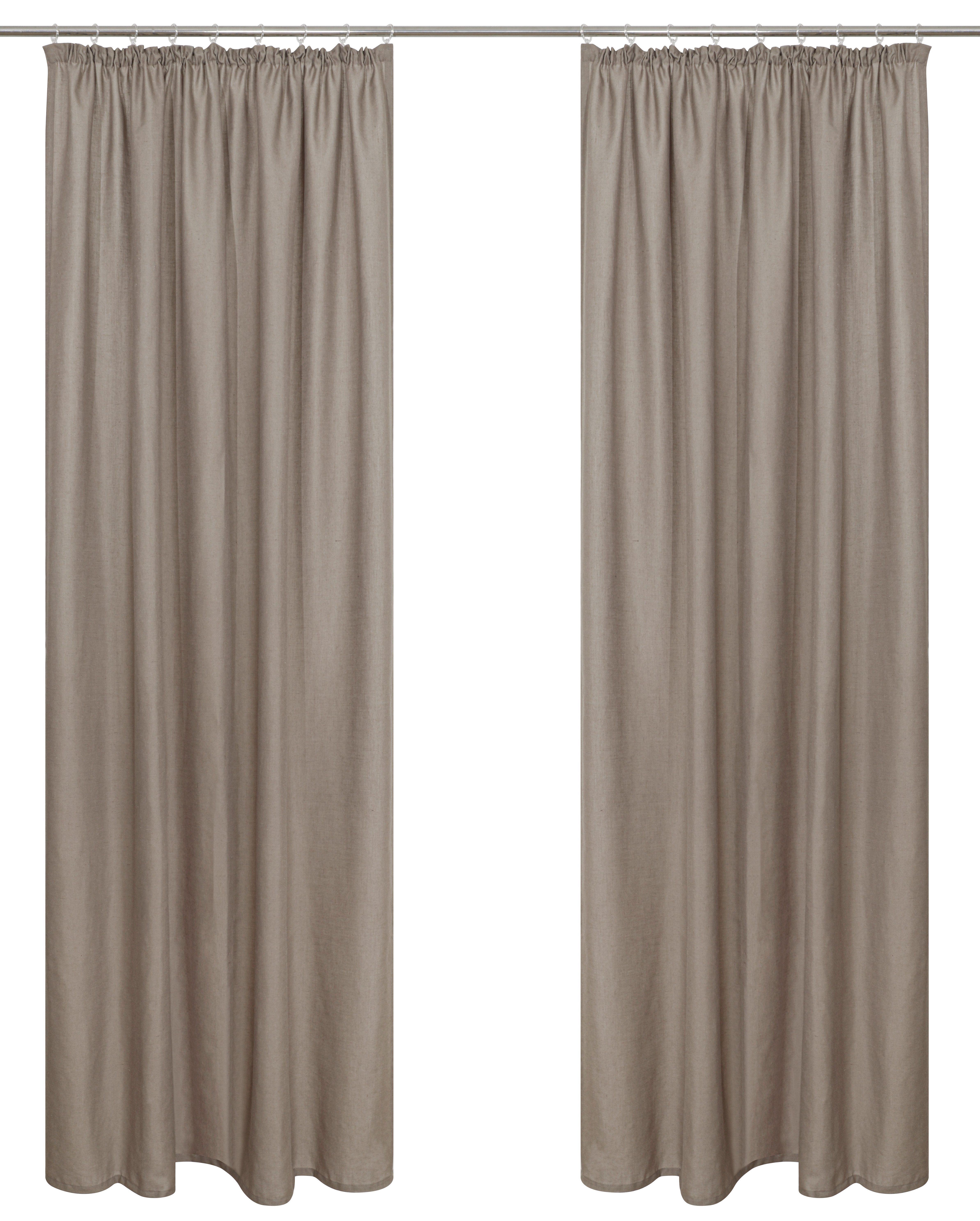 OTTO home Gardine Rudy, 1 Stück, Leinenstruktur, halbtransparent (1 St), Kräuselband, halbtransparent, Leinenstruktur, Halbtransparent, Leinenlook, Polyester-Le – Bild 2 von 5