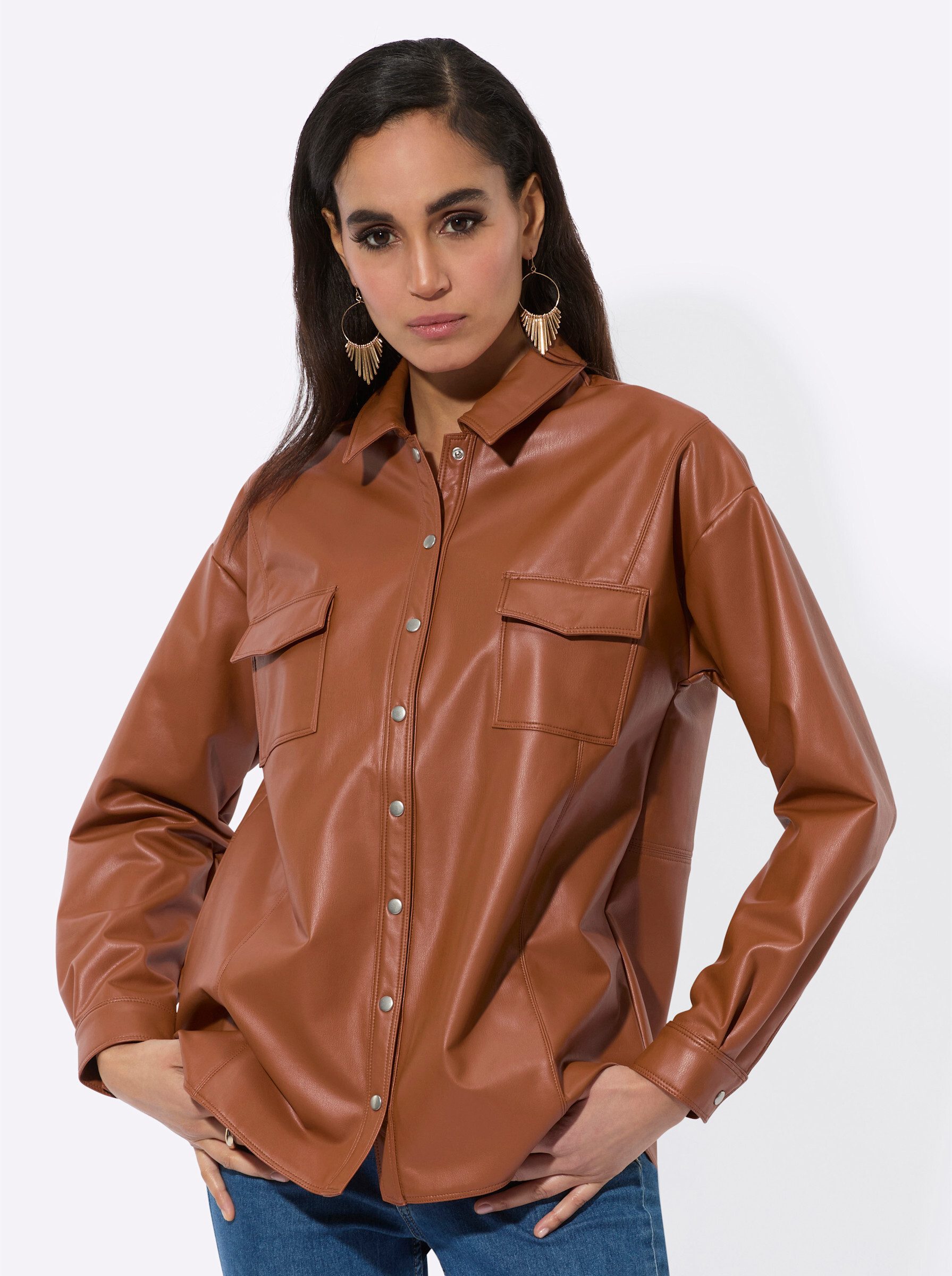 creation L Blusenblazer Hemdbluse . günstig online kaufen