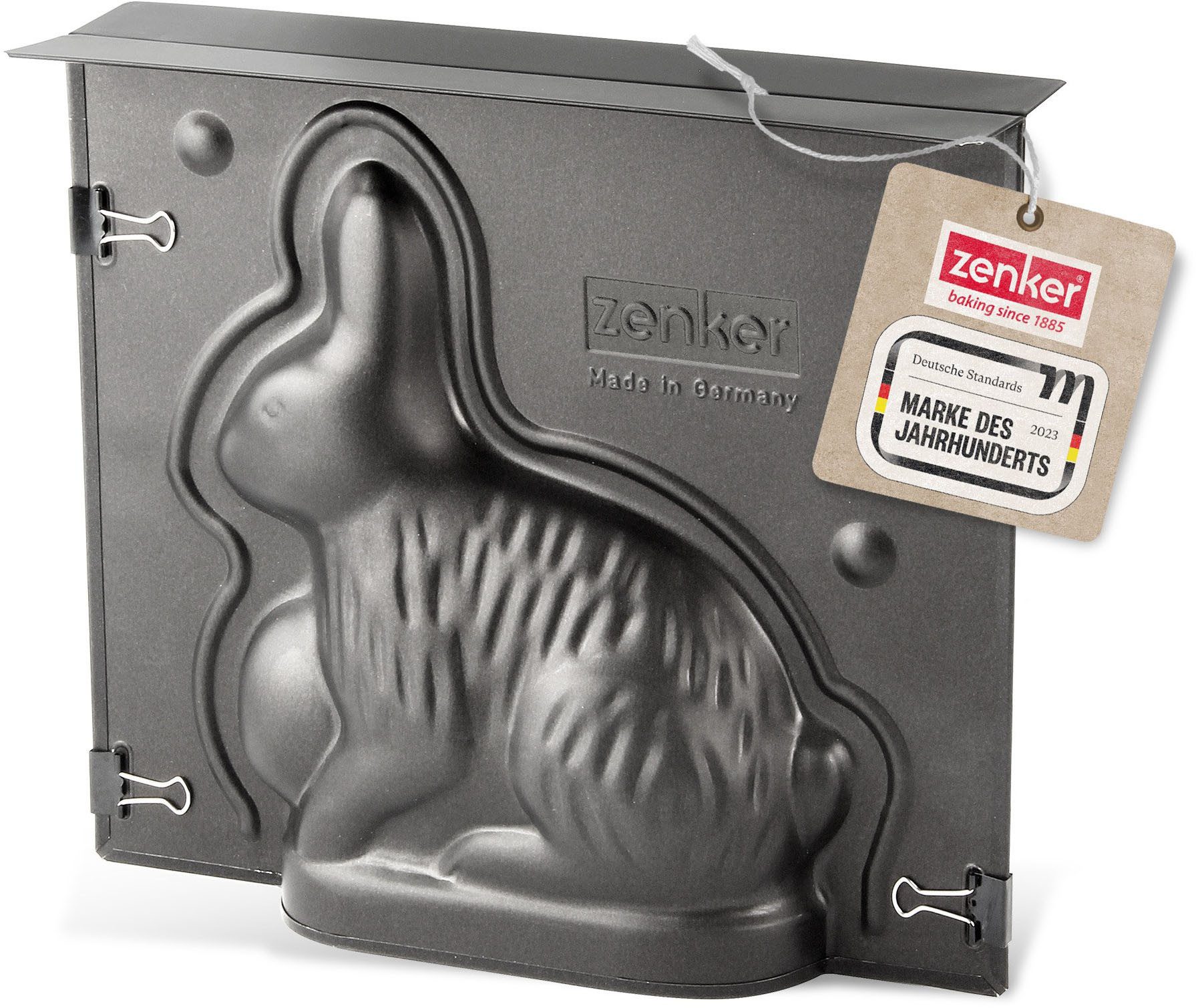 Zenker Backform Hase, Hasenbackform – Osterbackform, 3D-Backform, Antihaftbeschichtet, 600ml