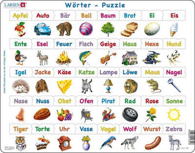 Larsen Puzzle Puzzle - Wörter, Puzzleteile
