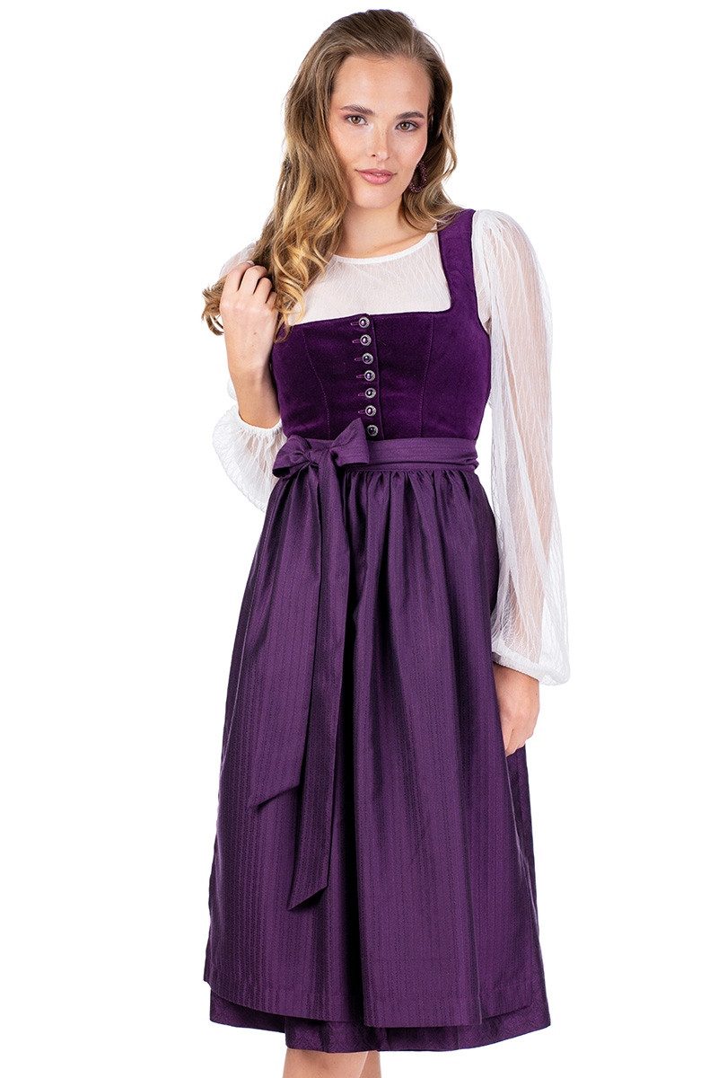 MarJo Dirndl Samt Dirndl 2tlg. - NUSSDORF - brombeer günstig online kaufen