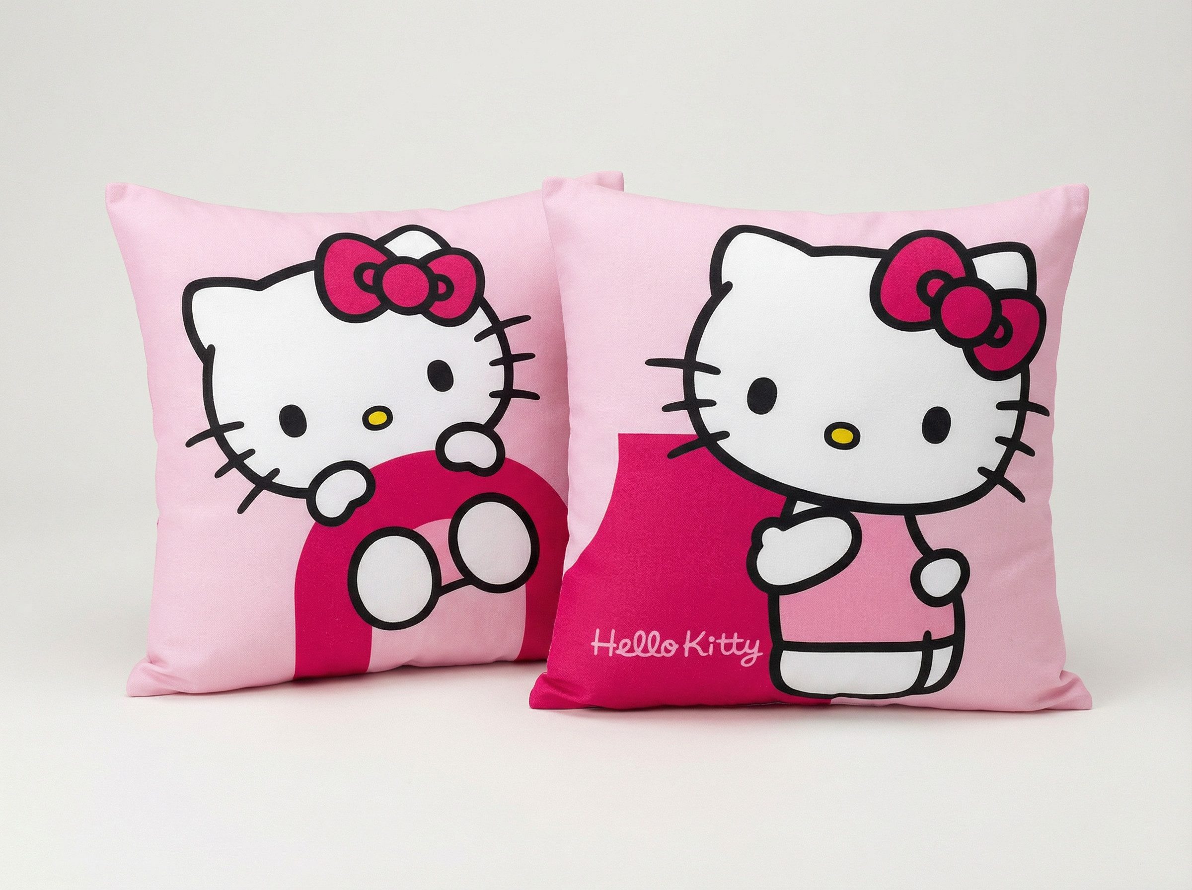 Hello Kitty Bettwäsche Hello Kitty Mädchen Flanell Bettwäsche 2tlg. Set 135-140x200 65x65, Baumwolle, 2 teilig, 100% Baumwolle – Bild 5 von 5