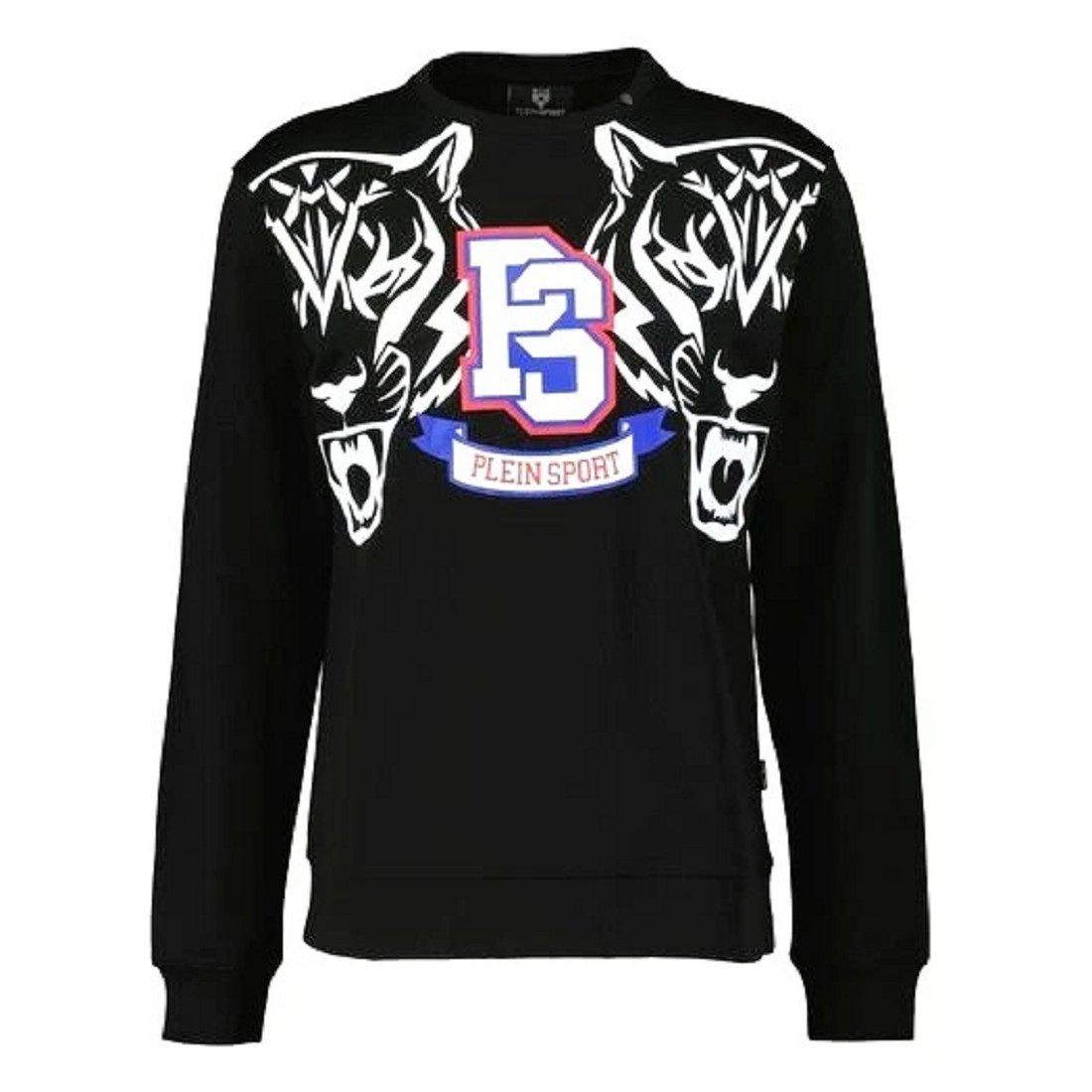 PLEIN SPORT Sweatshirt Plein Sport Herren Crew Neck Sweatshirt, Schwarz. mit Rundhalsausschnitt