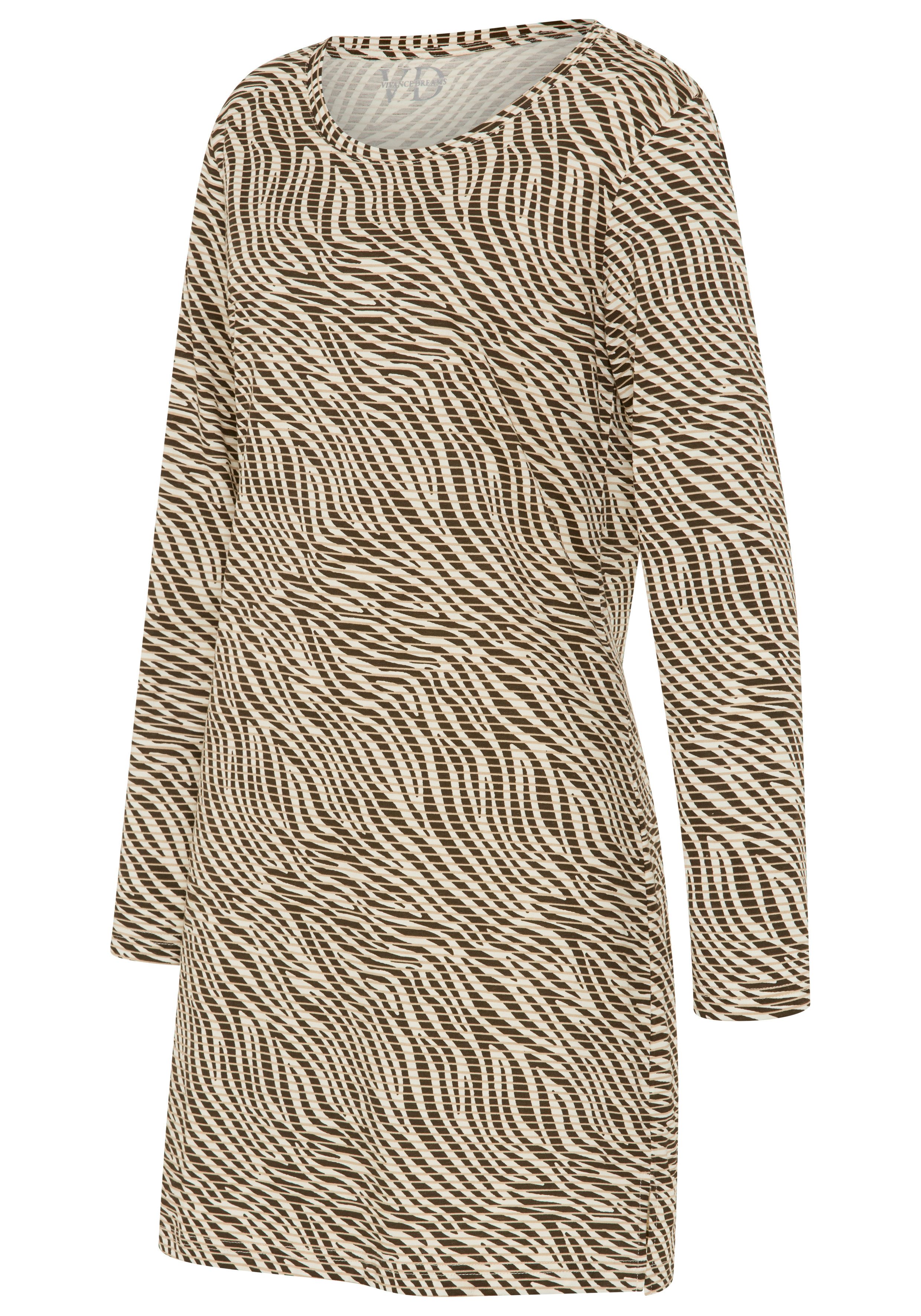 Vivance Dreams by Lascana Nachthemd mit naturfarbenen Prints