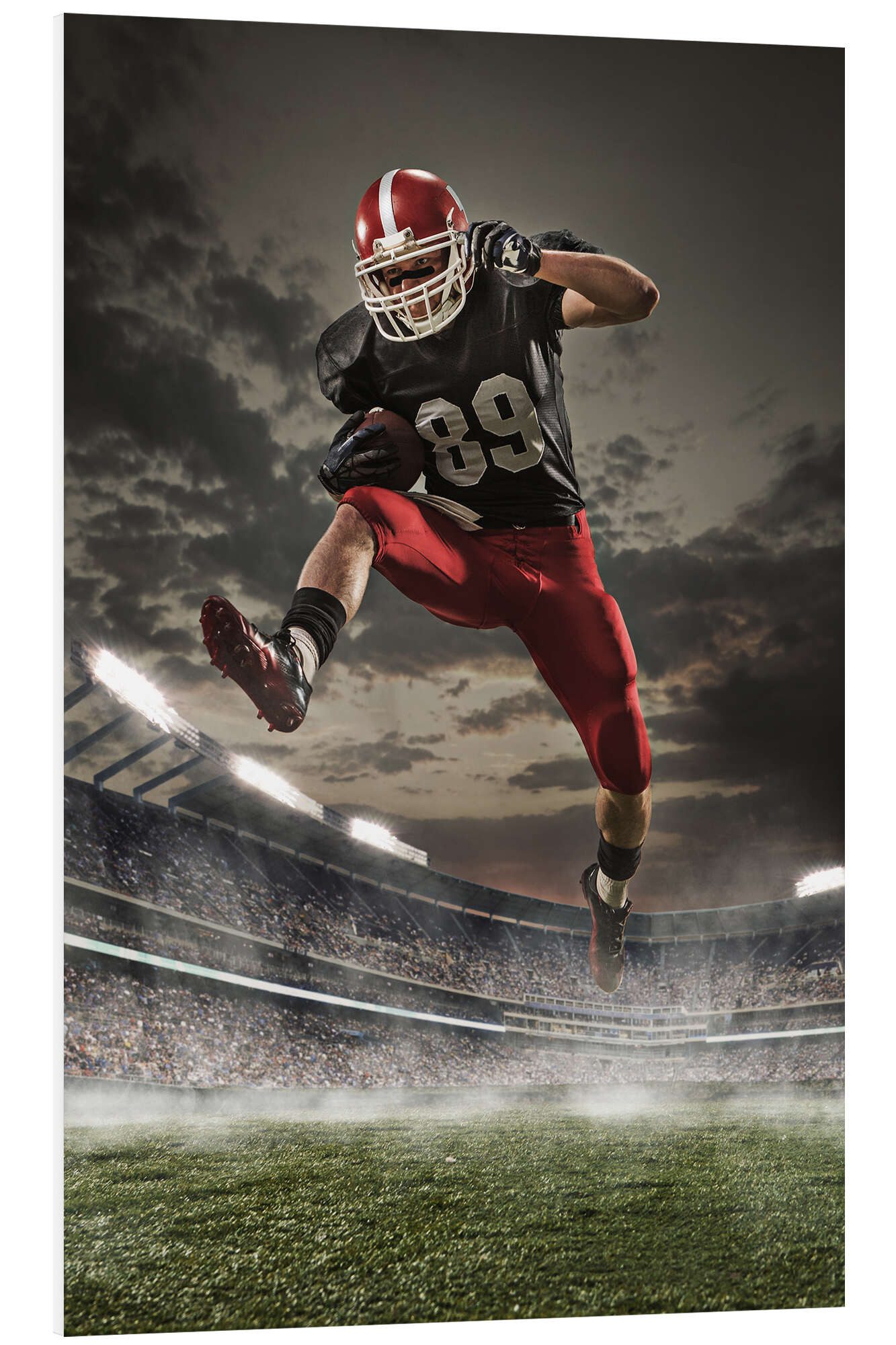 Posterlounge Wandbild Footballspieler in Aktion, Editors Choice, erhältlich als Poster, Leinwandbild, Wandsticker oder Acrylglasbild