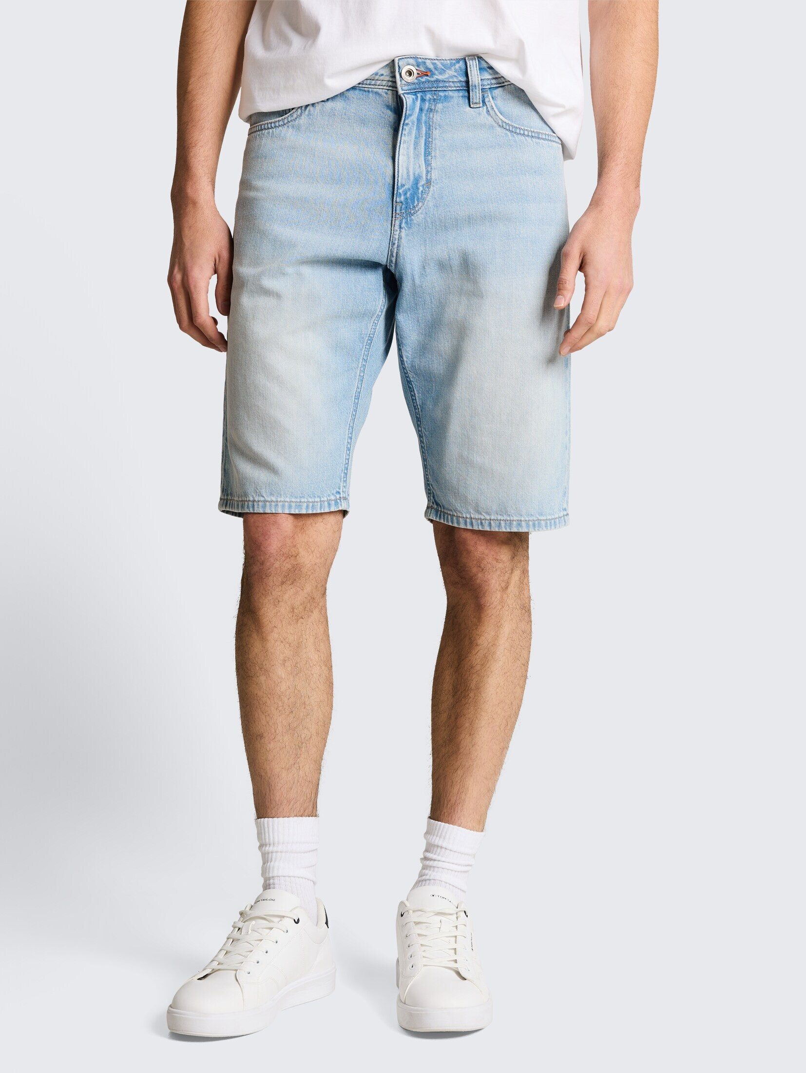 TOM TAILOR Shorts Jeanshosen TTMARVIN STRAIGHT Ultralight Jeans Shorts