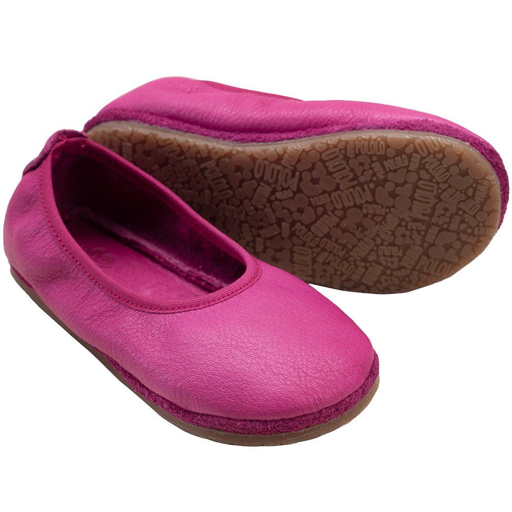 Pink Ballerina Naturleder Barfuß Kinderschuhe, POLOLO