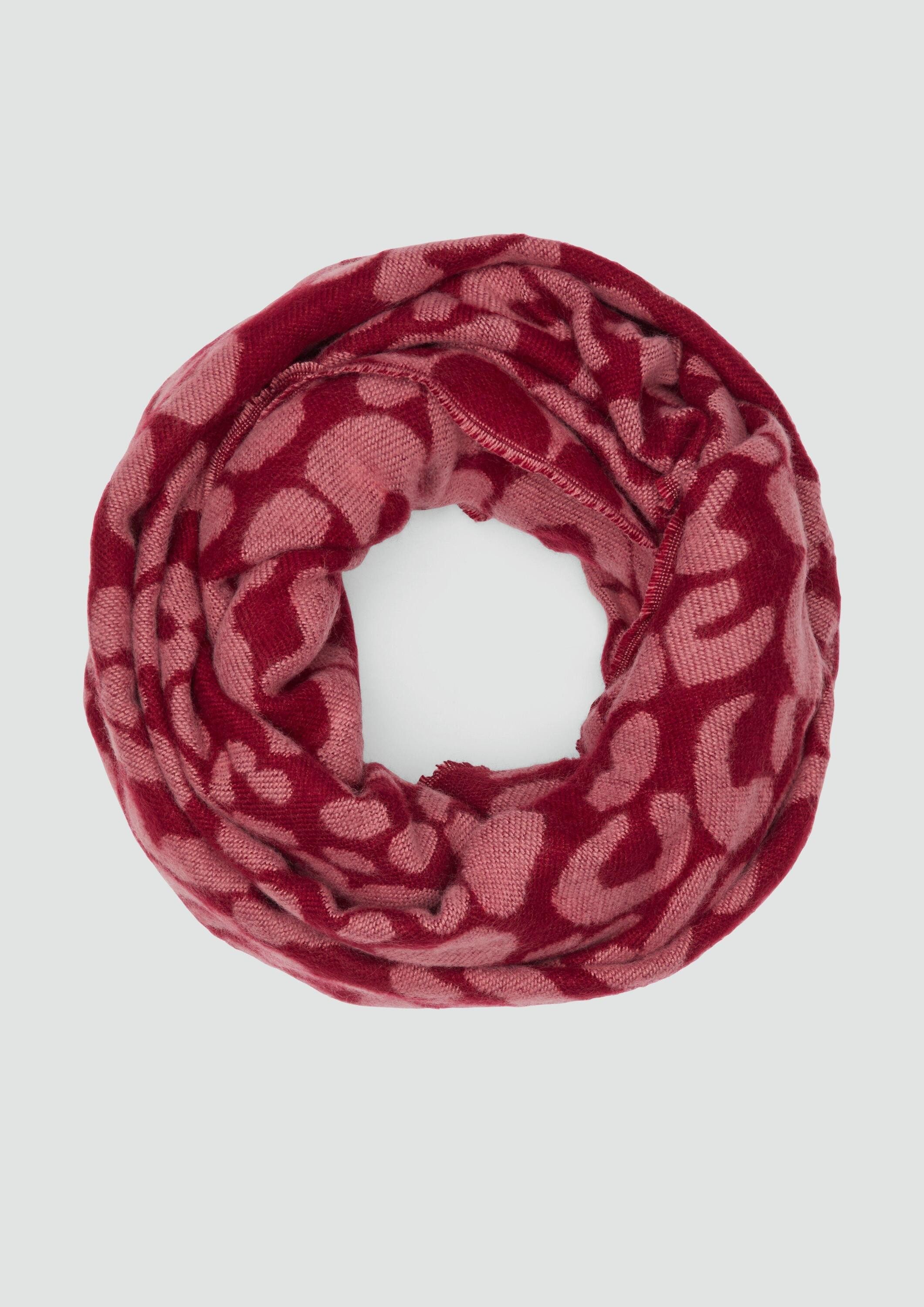 s.Oliver Loop Snood Loop-Schal mit Leo-Muster, günstig online kaufen