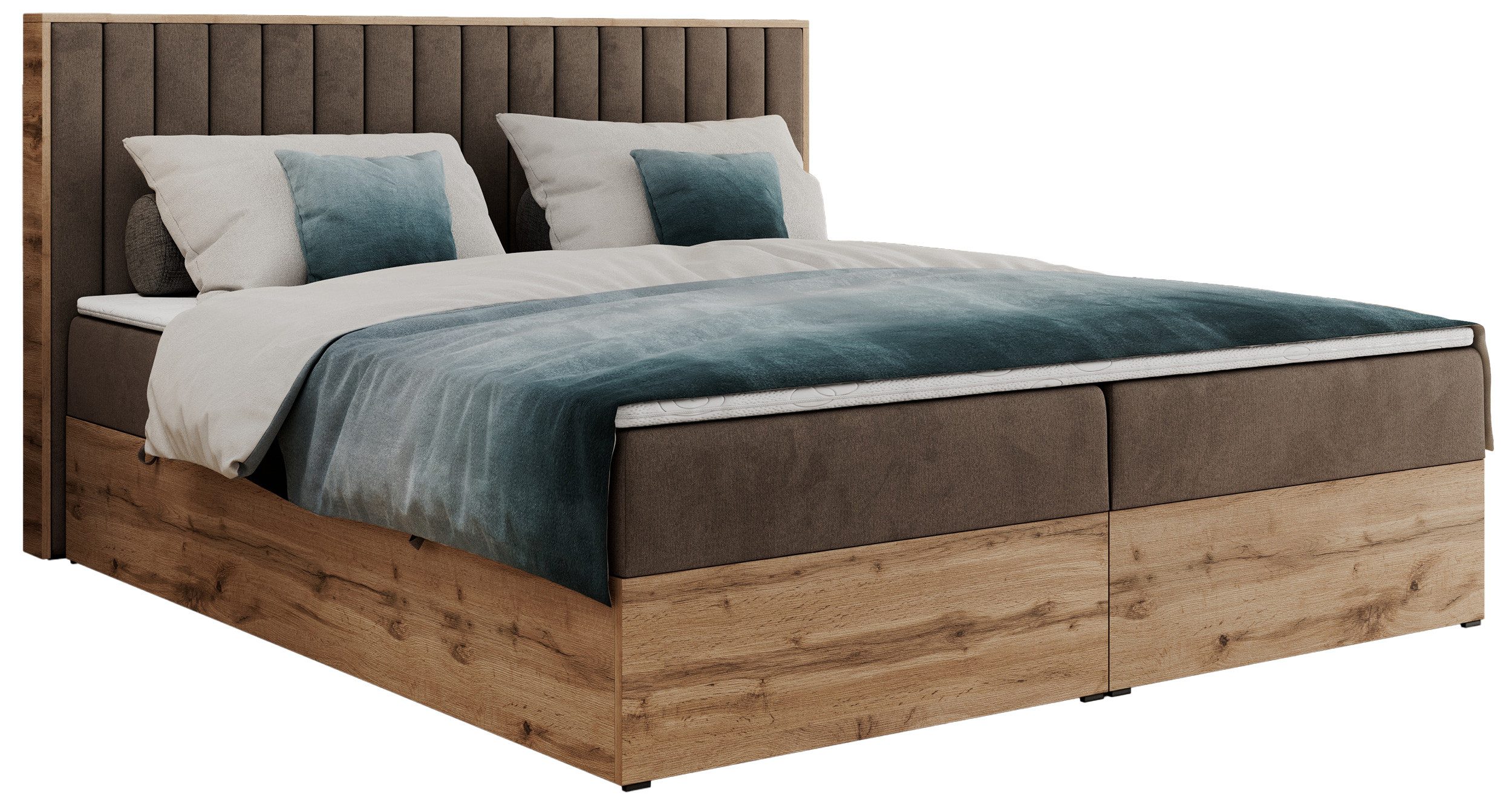 MKS MÖBEL Boxspringbett ALBERO 4 (Set, günstig online kaufen