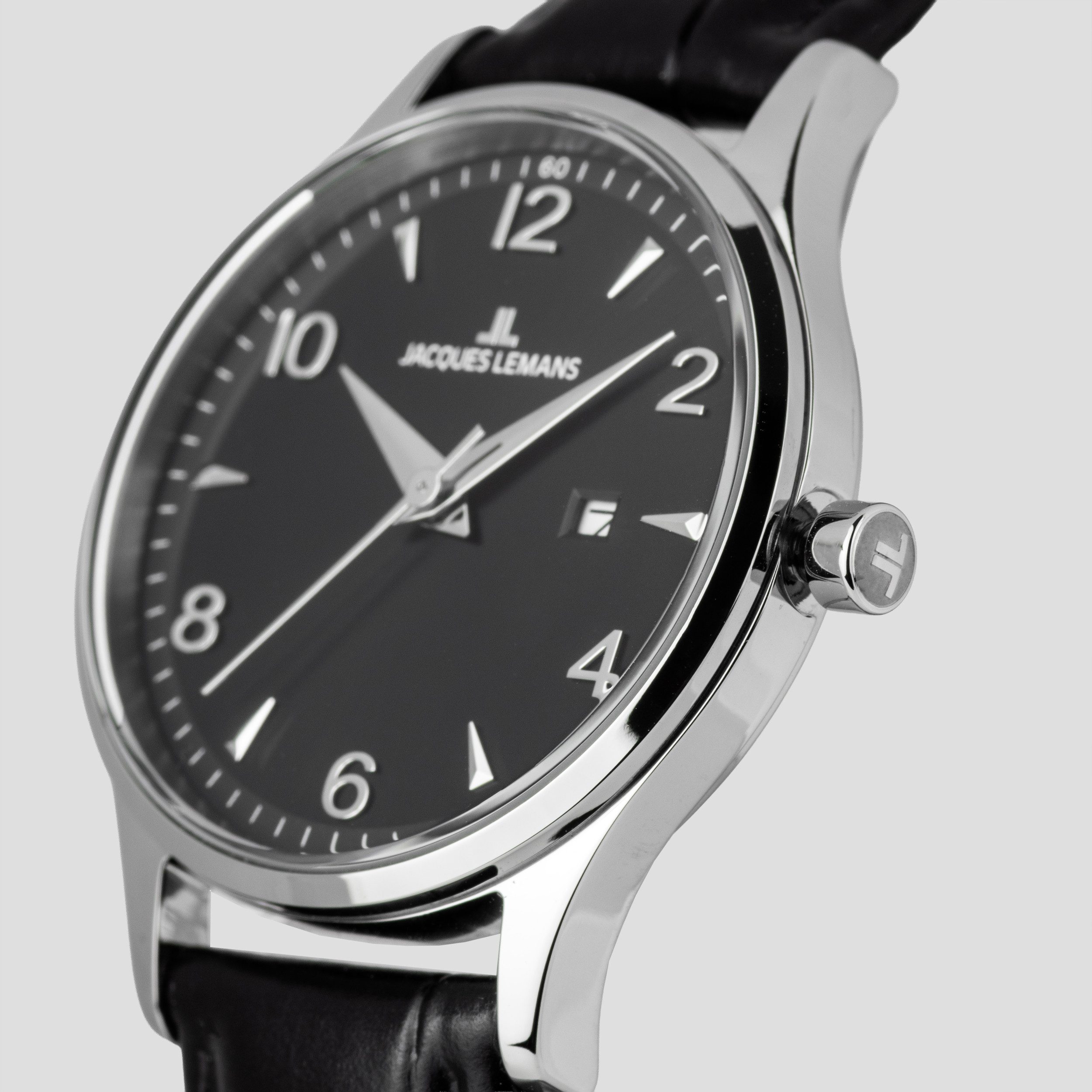 Jacques Lemans Quarzuhr London 1-2216A, Armbanduhr, Damenuhr, analog, Tag
