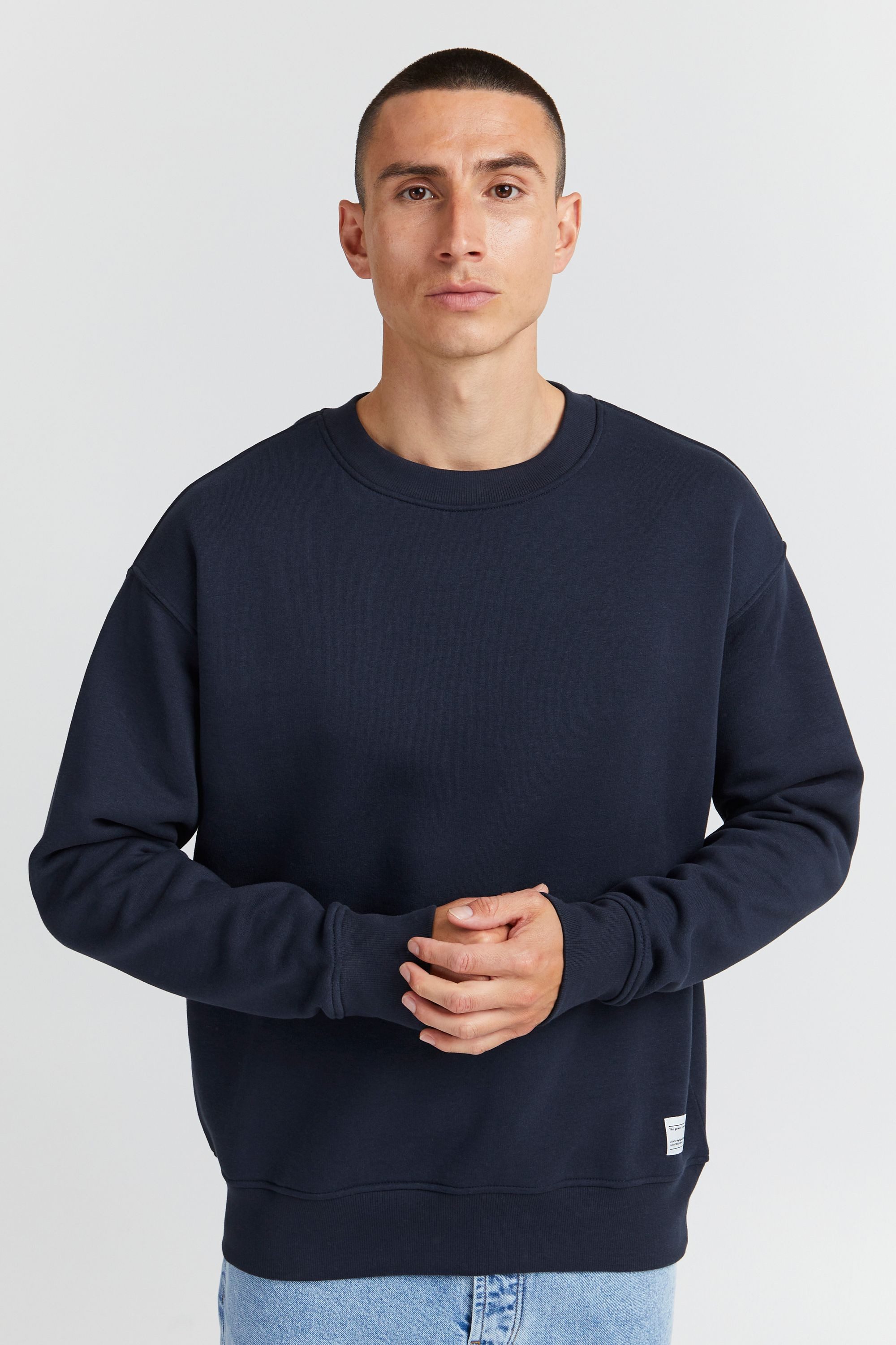 !Solid Rundhalspullover SDLenz günstig online kaufen