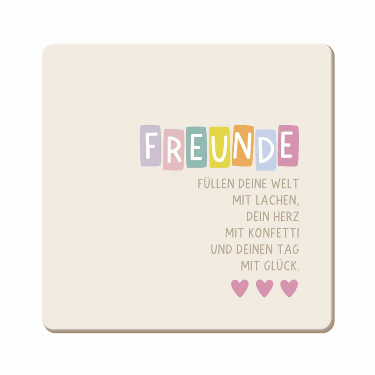 Grafik Werkstatt Подставки для напитков Korkuntersetzer Freunde, 1-tlg.